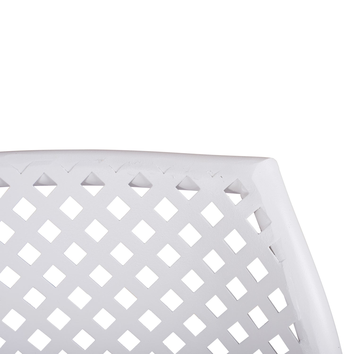 Стол метален THETIS бял цвят 55x57x79