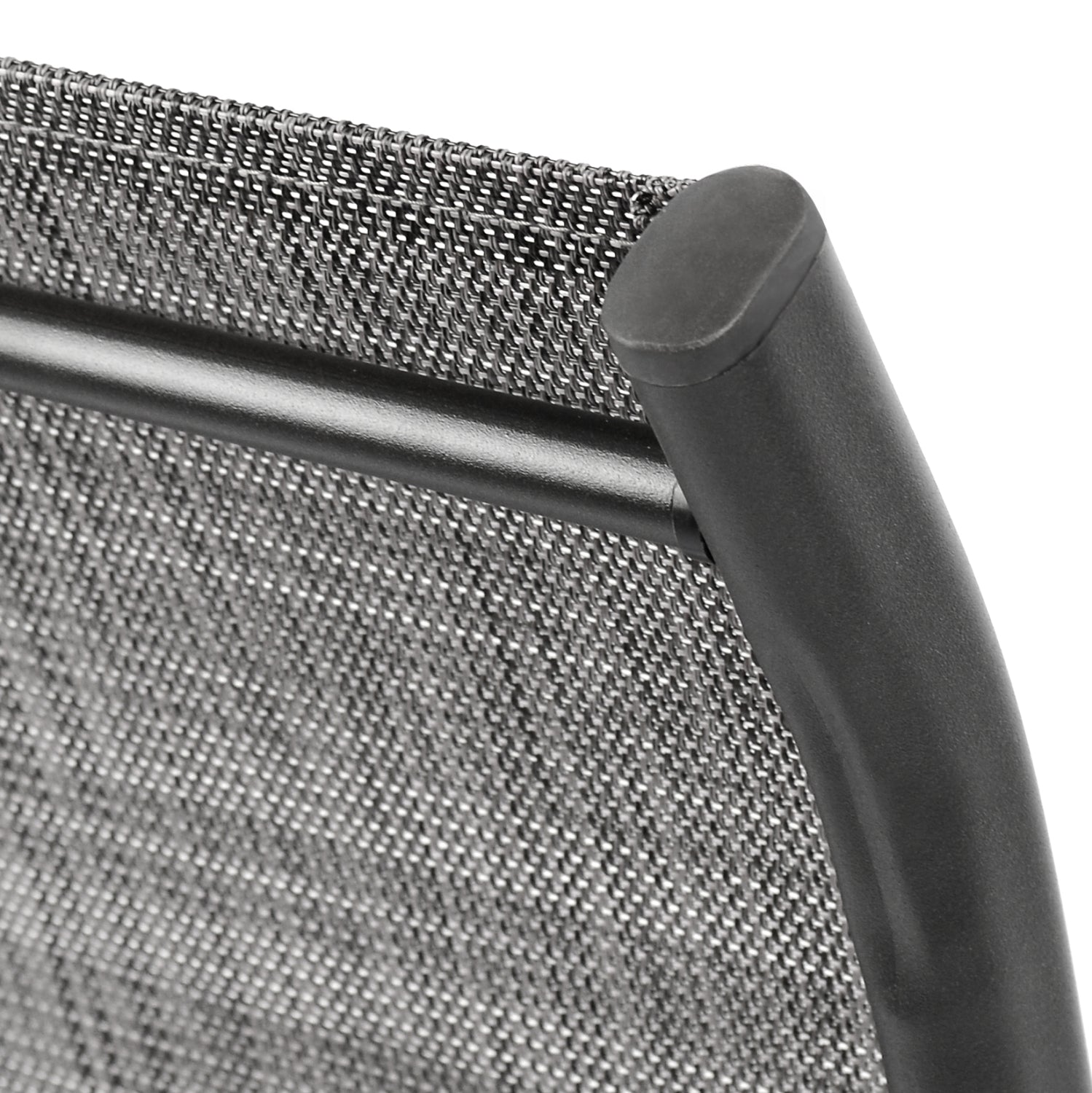 Градински комплект 5 части метални с 4 стола и маса 110x60 сив