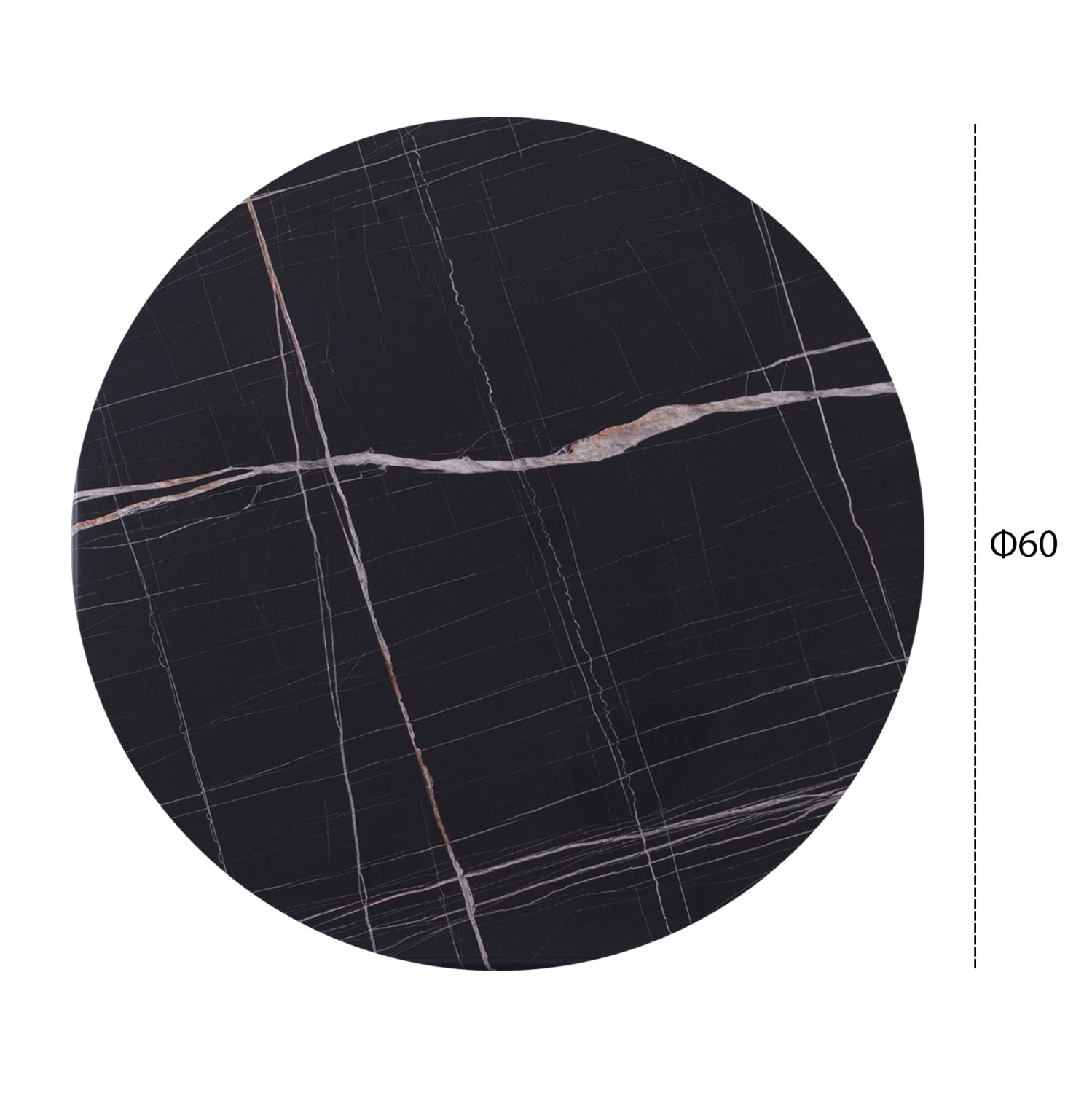 Плот за маса Верзалит Φ60 черен цвят