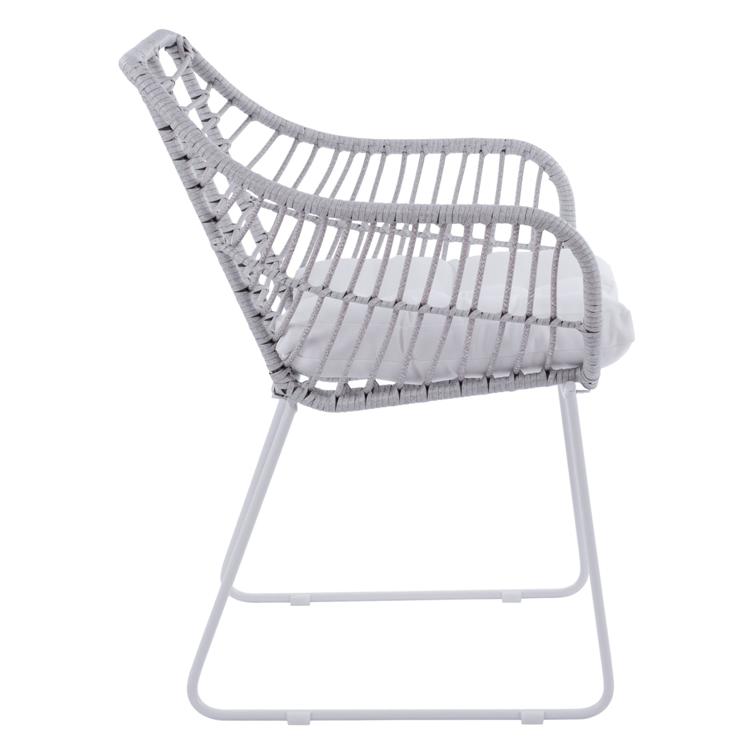 Кресло Алегра 2 -бял мат 60x56x84