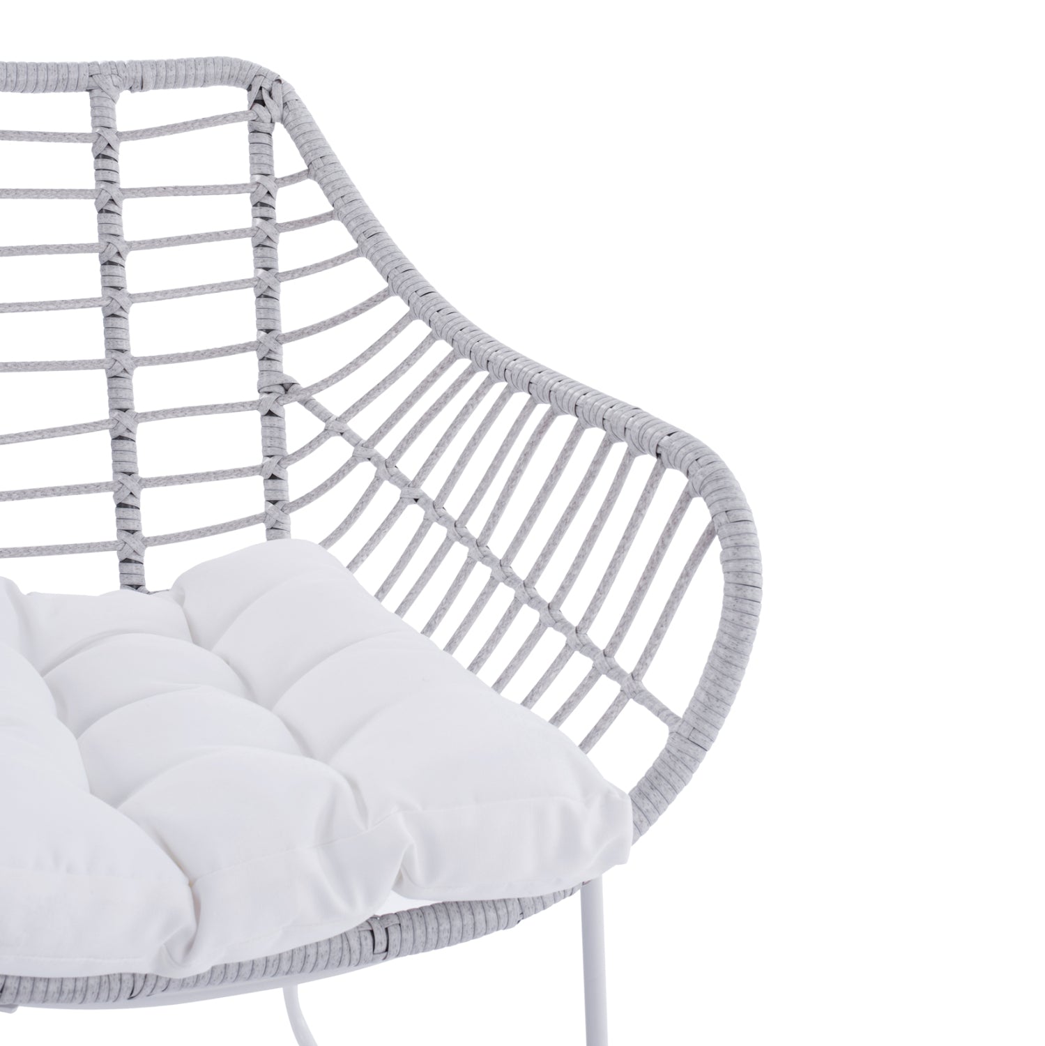 Кресло Алегра 2 -бял мат 60x56x84