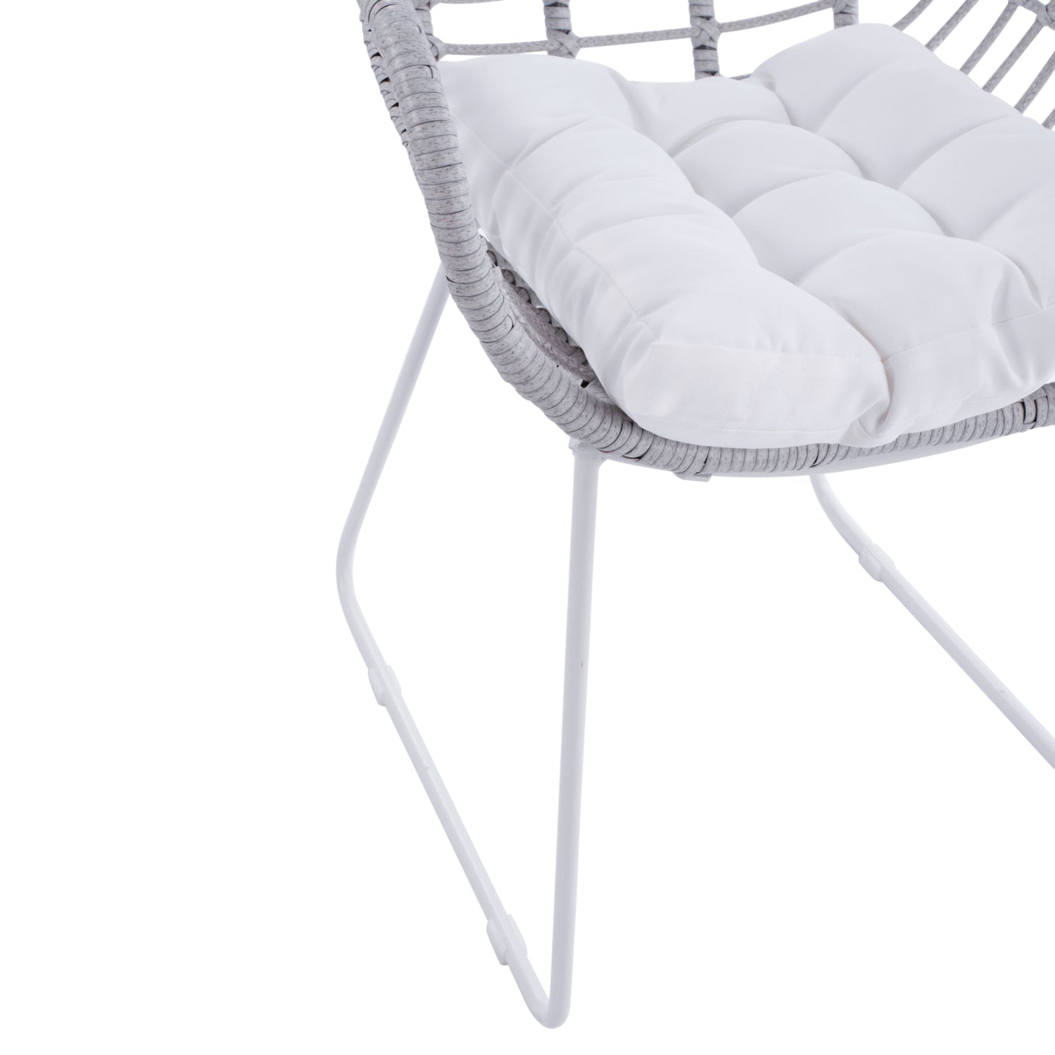 Кресло Алегра 2 -бял мат 60x56x84