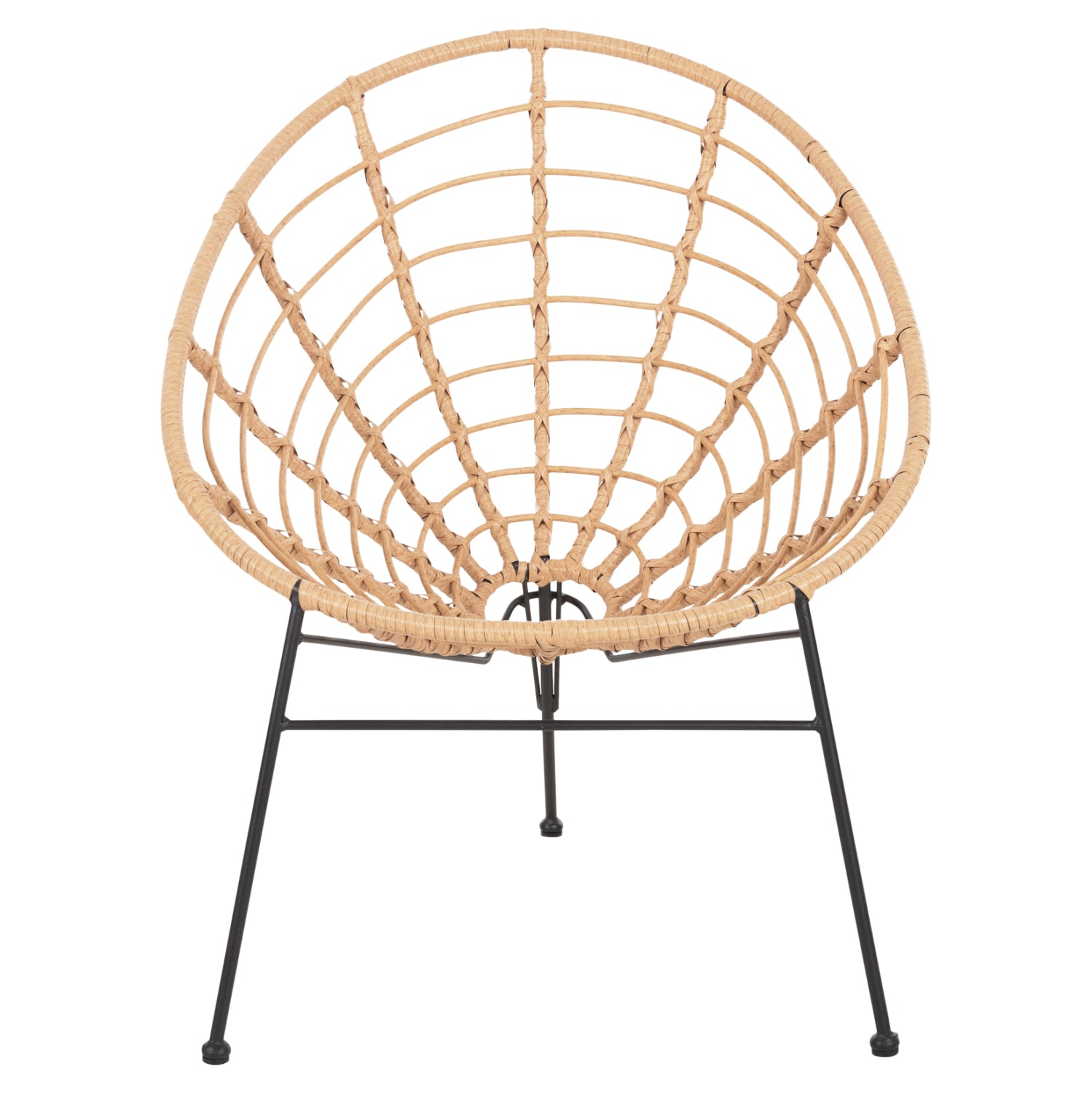 Метален стол Аллегра , бежов 73x78x88см