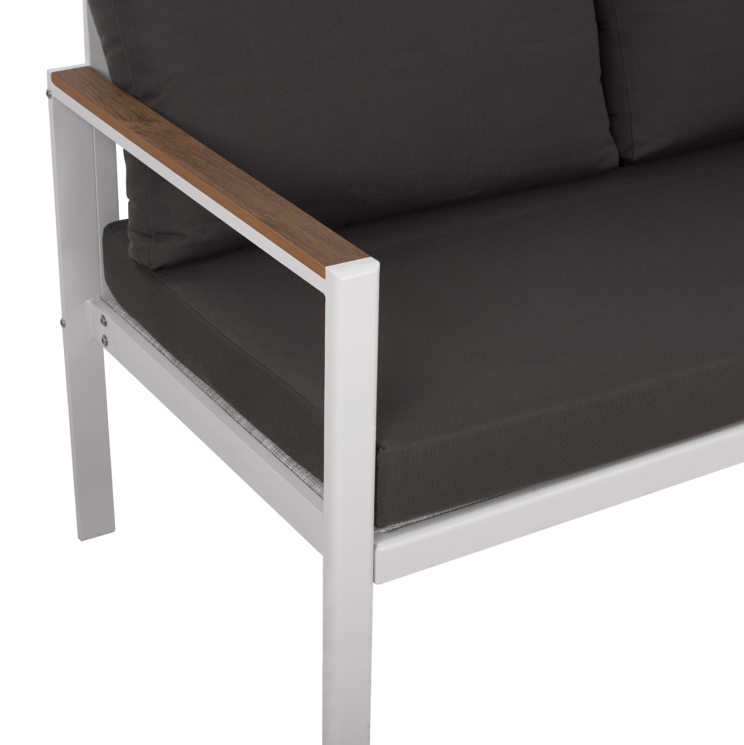 Алуминиево канапе полиуудбял цвят