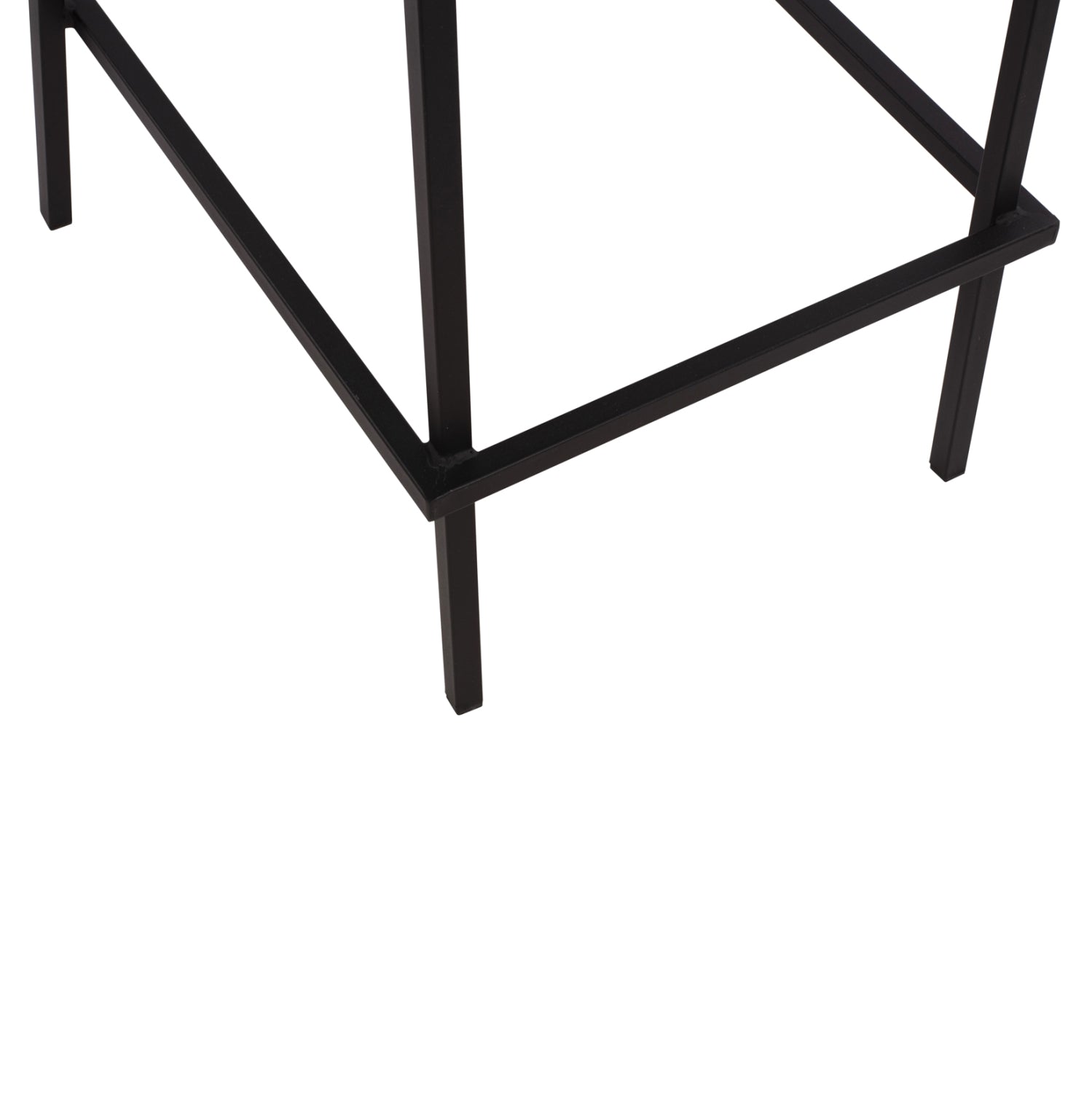 Метален бар стол Зета черен цвят 47x58x111