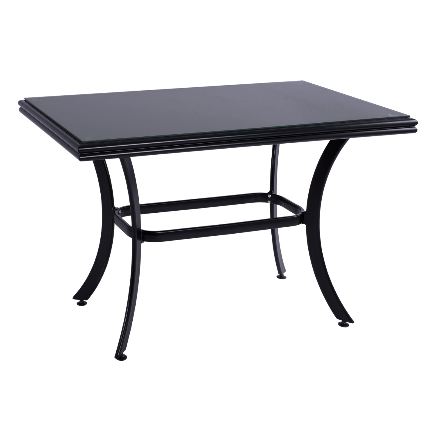 Маса Джаксън алуминиева -черен цвят 120/70/78