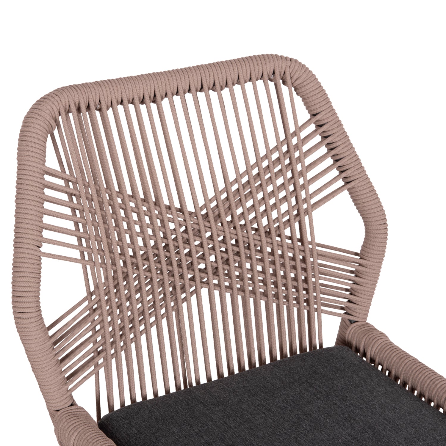 Стол Хауърд цвят тъмно сив-бежов 55,5x60x84,5