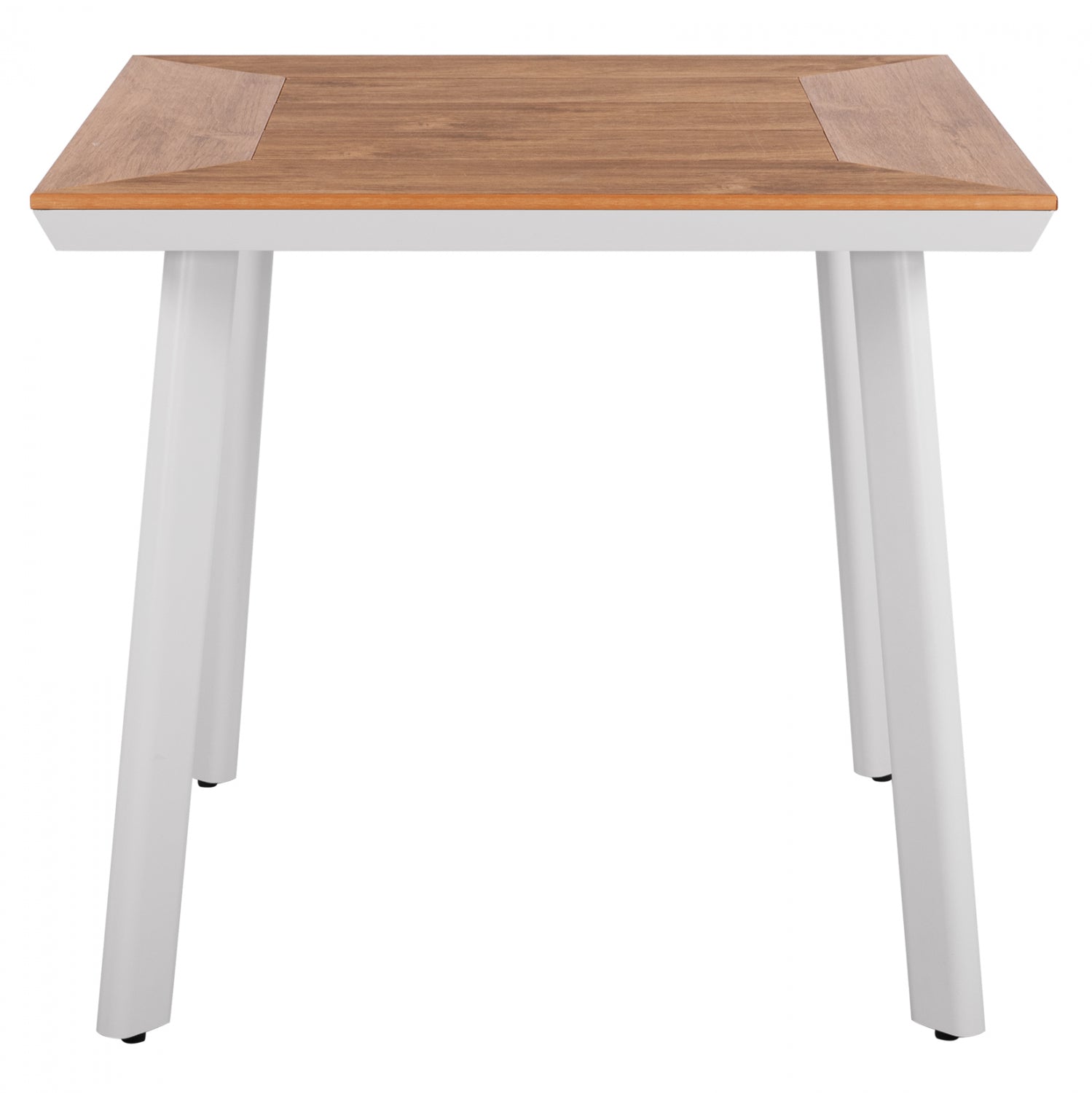 Трапезна алуминиева маса TABER 80/80/73 бяла