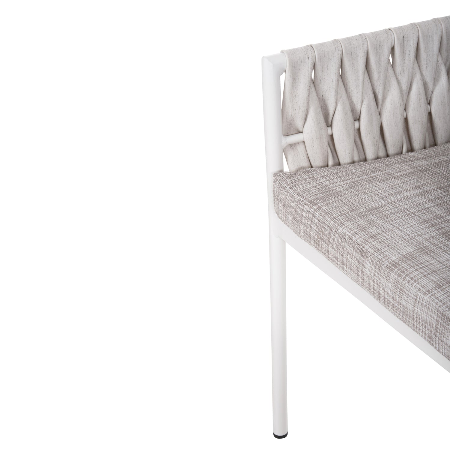 Кресло Алора бял цвят 56x56x80