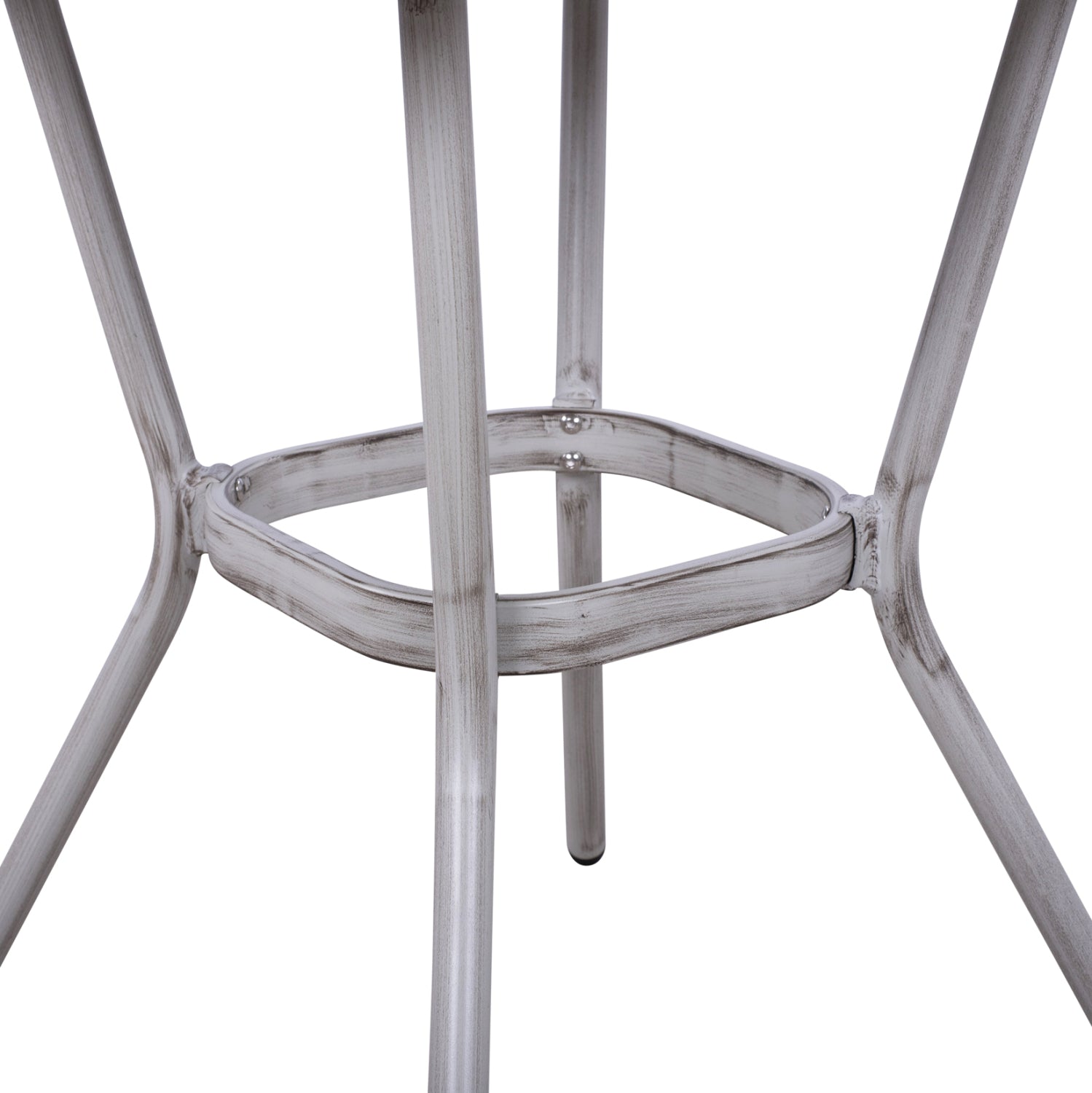 Градинска маса Харлоу 70x70 -алуминиева бял цвят