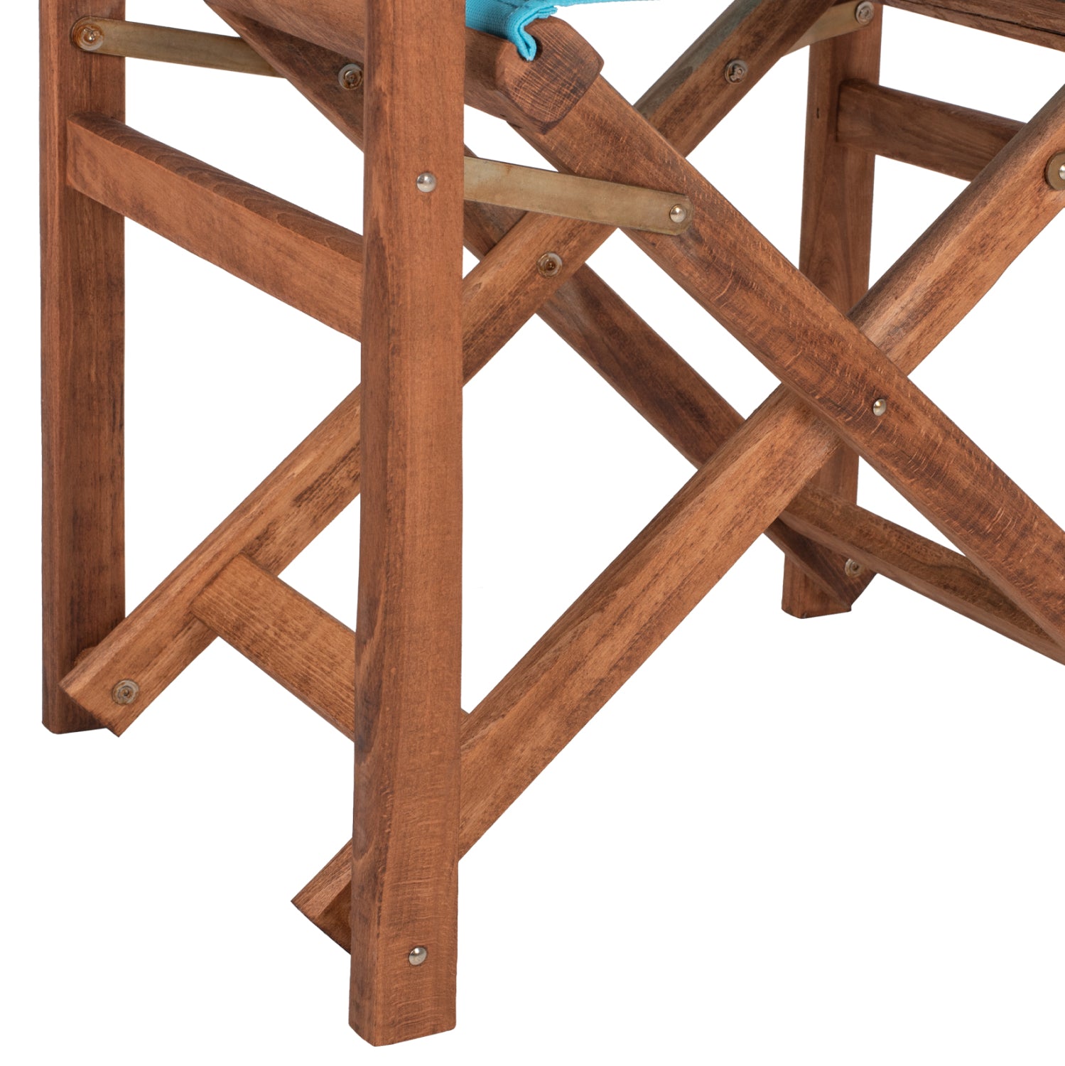 Директорски стол LAKE орех син текстил КГ10368.08 57x54x88,5см.