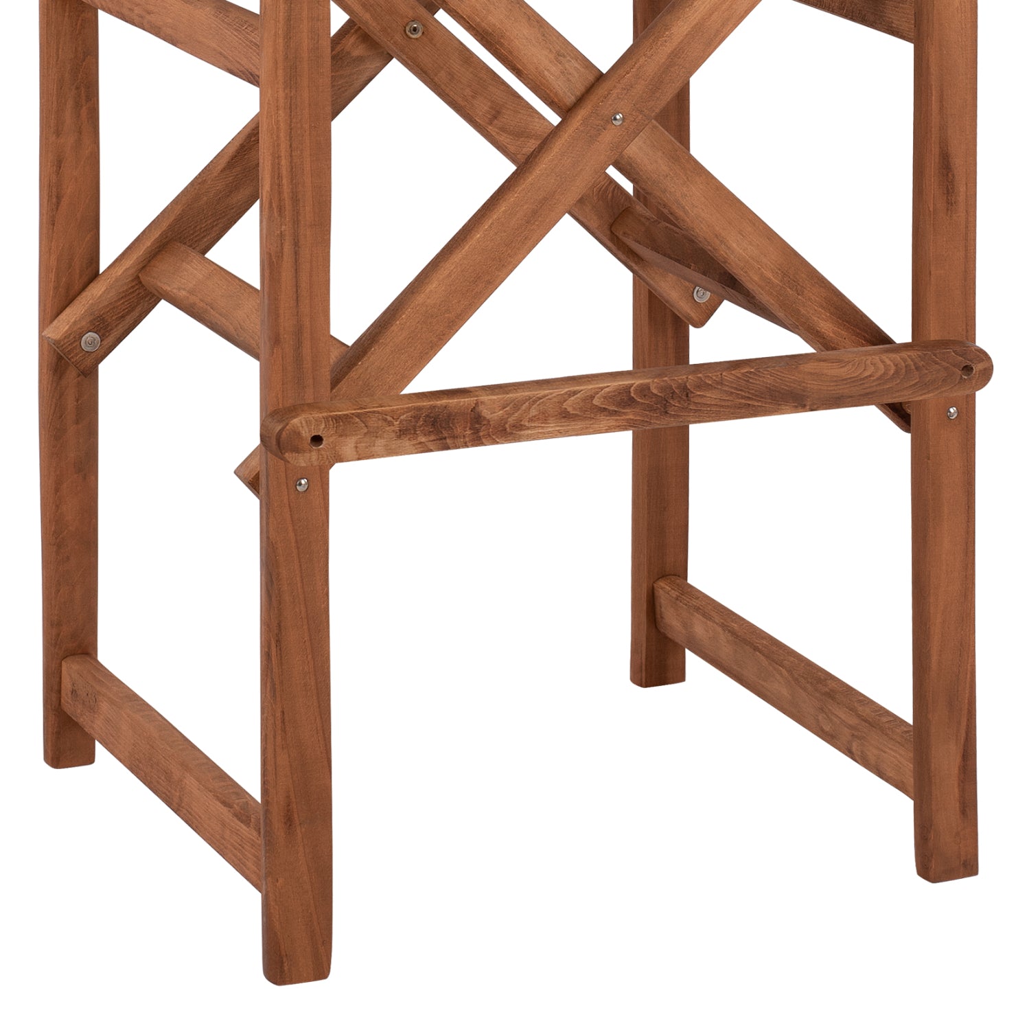 Режисьорски стол  LAKE орех /син  текстил КГ10374.01 / 58x58x118