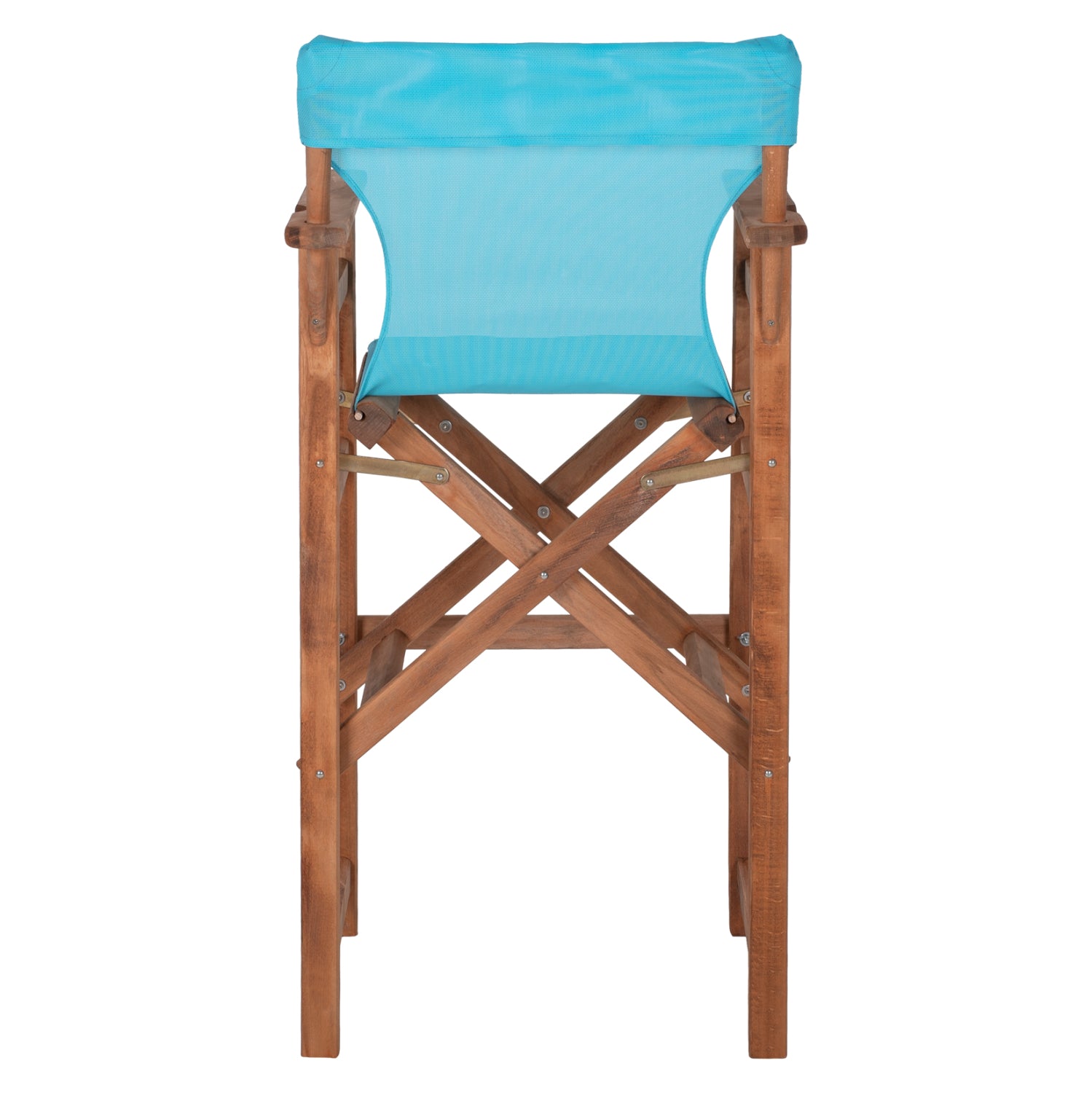 Режисьорски стол  LAKE орех /син текстилКГ10374.08 58x58x118см.