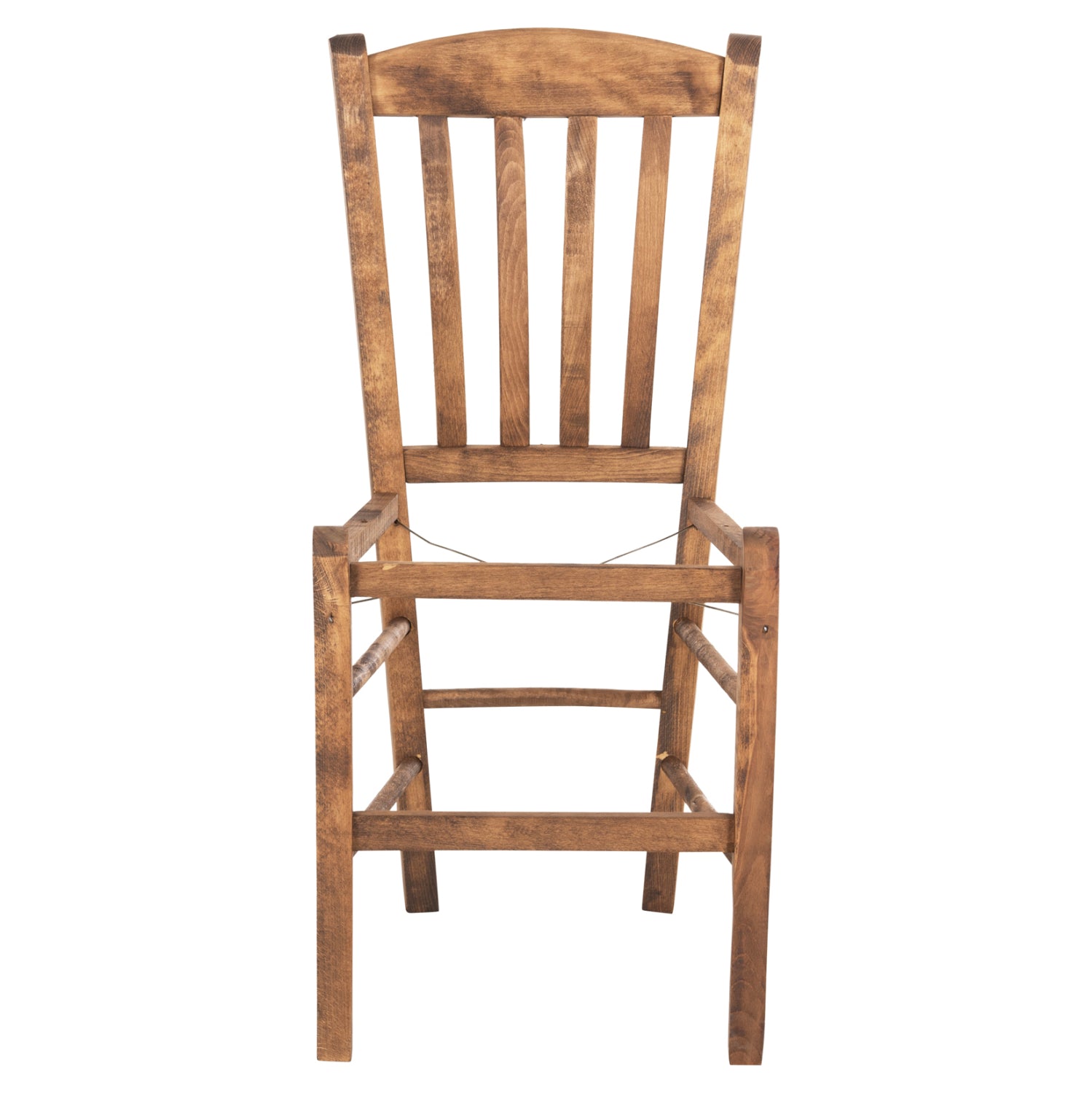 Традиционен стол Монте /рамка КГ10376.01 цвят орех със слама