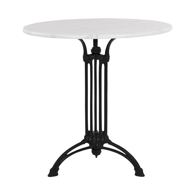 Маса Бриел мрамор/чугун ф70см