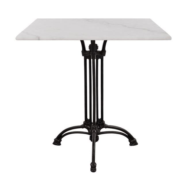 Маса Тейган 70х70 мрамор/чугун