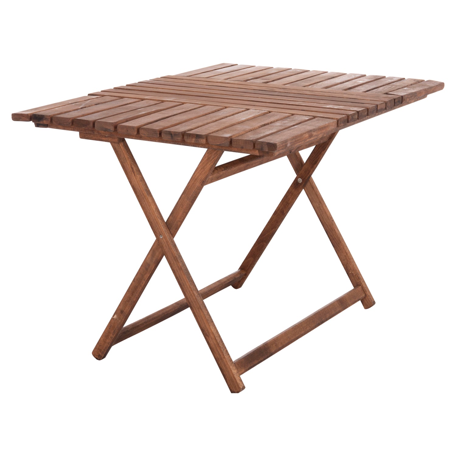 Сценична маса lemnos, масивен бук, цвят орех, 120x80x75y см