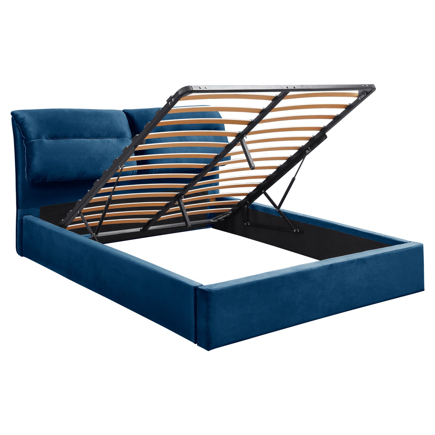 Легло KENDRA син цвят за матрак 160x200