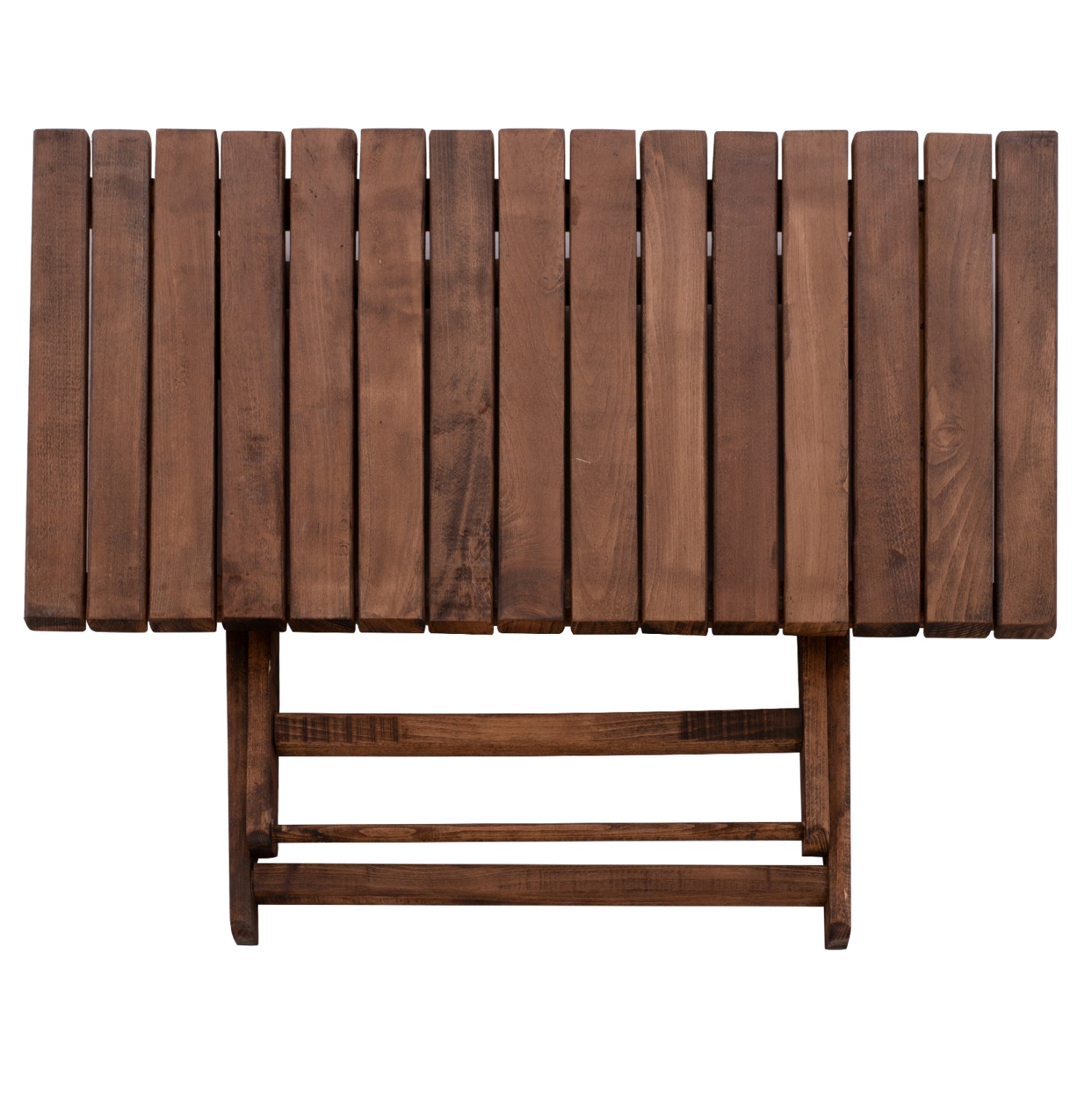 Сценична маса Lemnos, масивен бук,цвят орех, 100x60x75 см