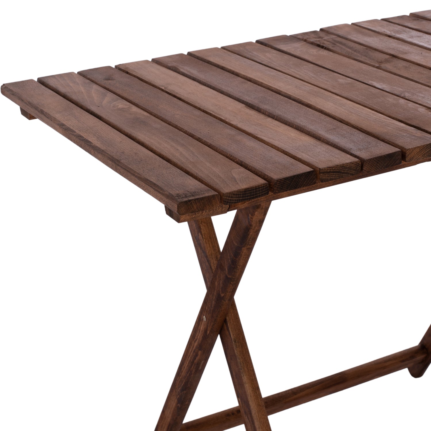 Сценична маса Lemnos, масивен бук,цвят орех, 100x60x75 см