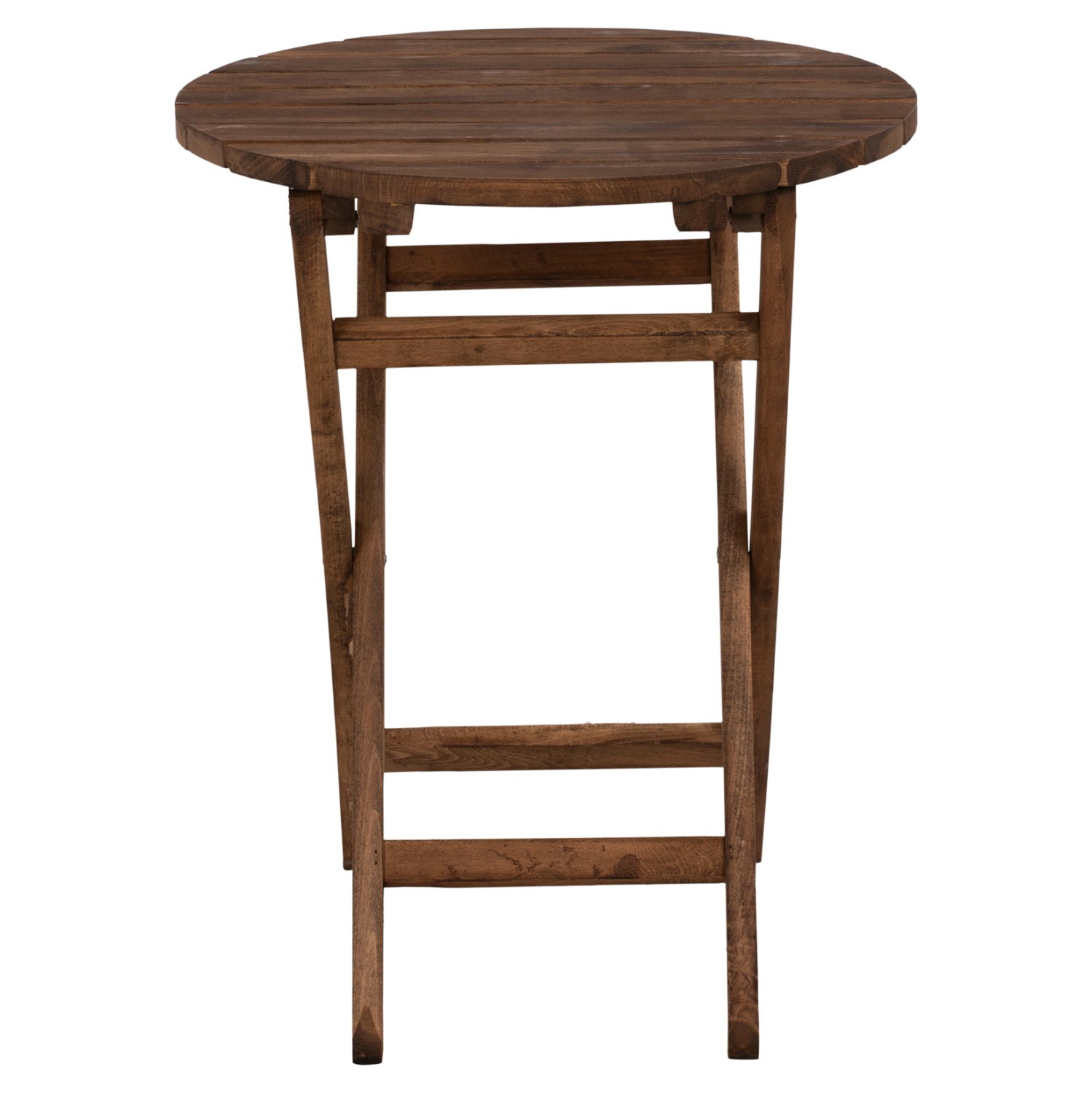 Маса Лимнос Φ60Χ76-цвят орех масивен бук