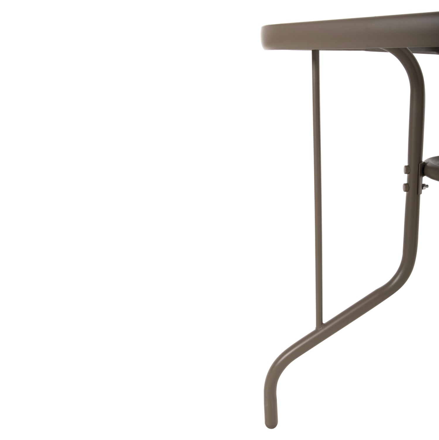 Метална маса Адам шампанско със стъклена повърхност 120x70x71см