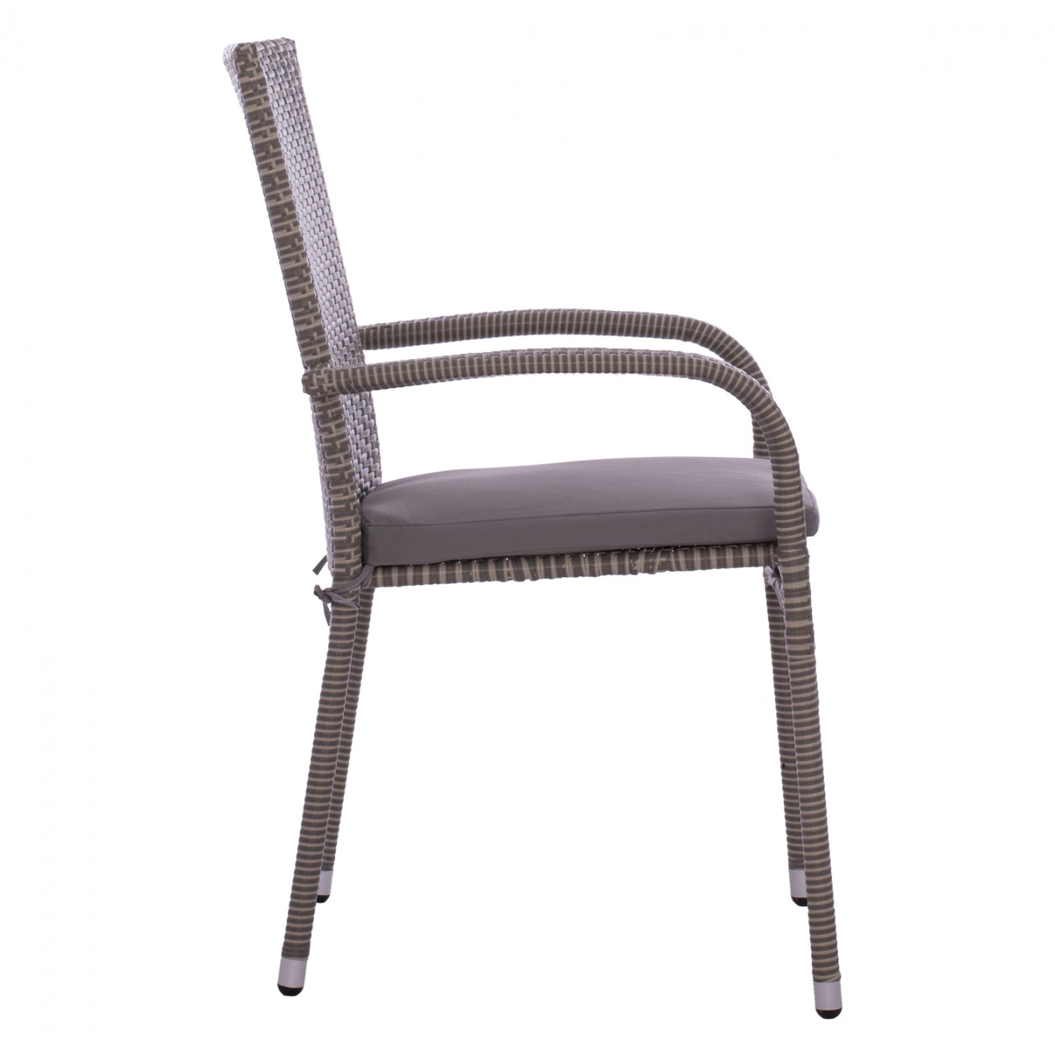 Градинско кресло ANISHA сив цвят 56x60x94