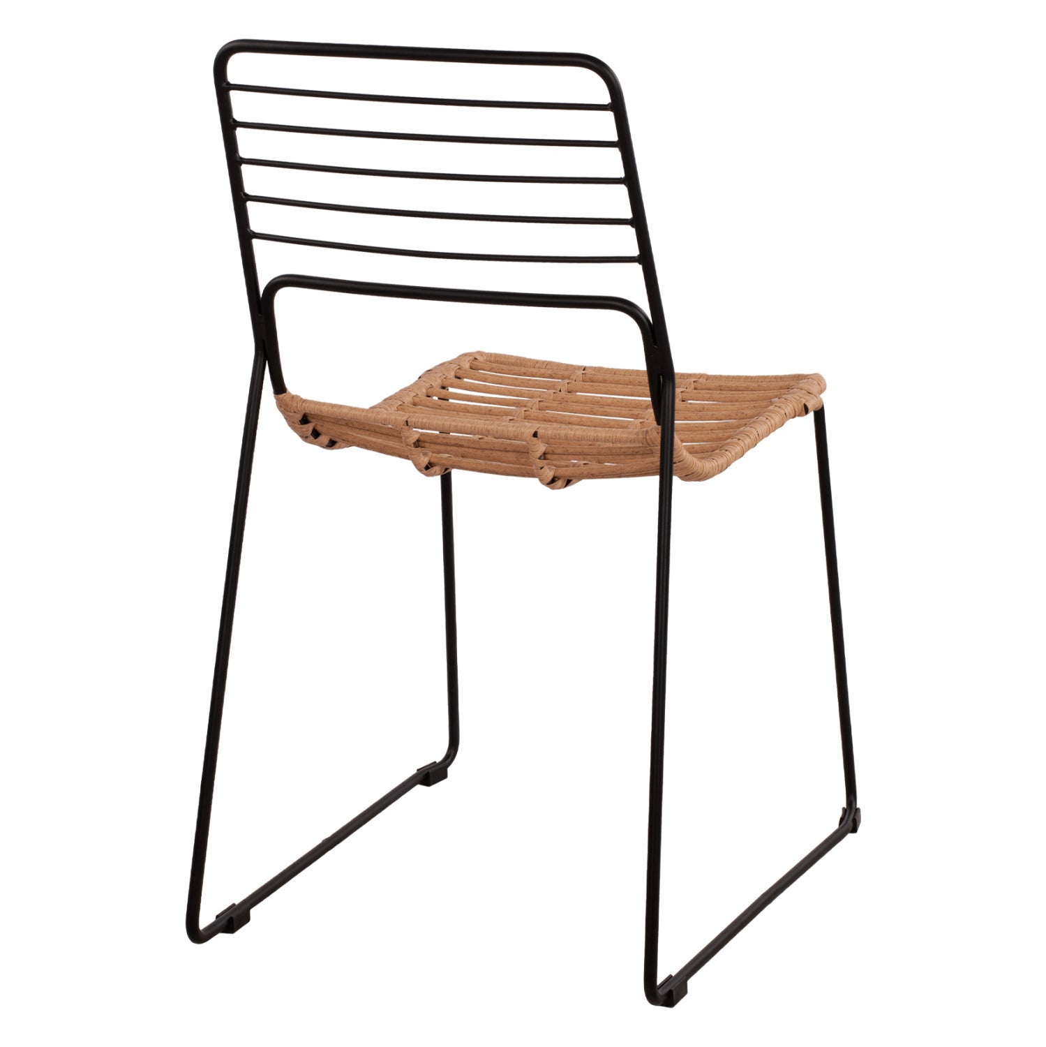 Стол ALLEGRA цвят бежов-черен 51x54x83