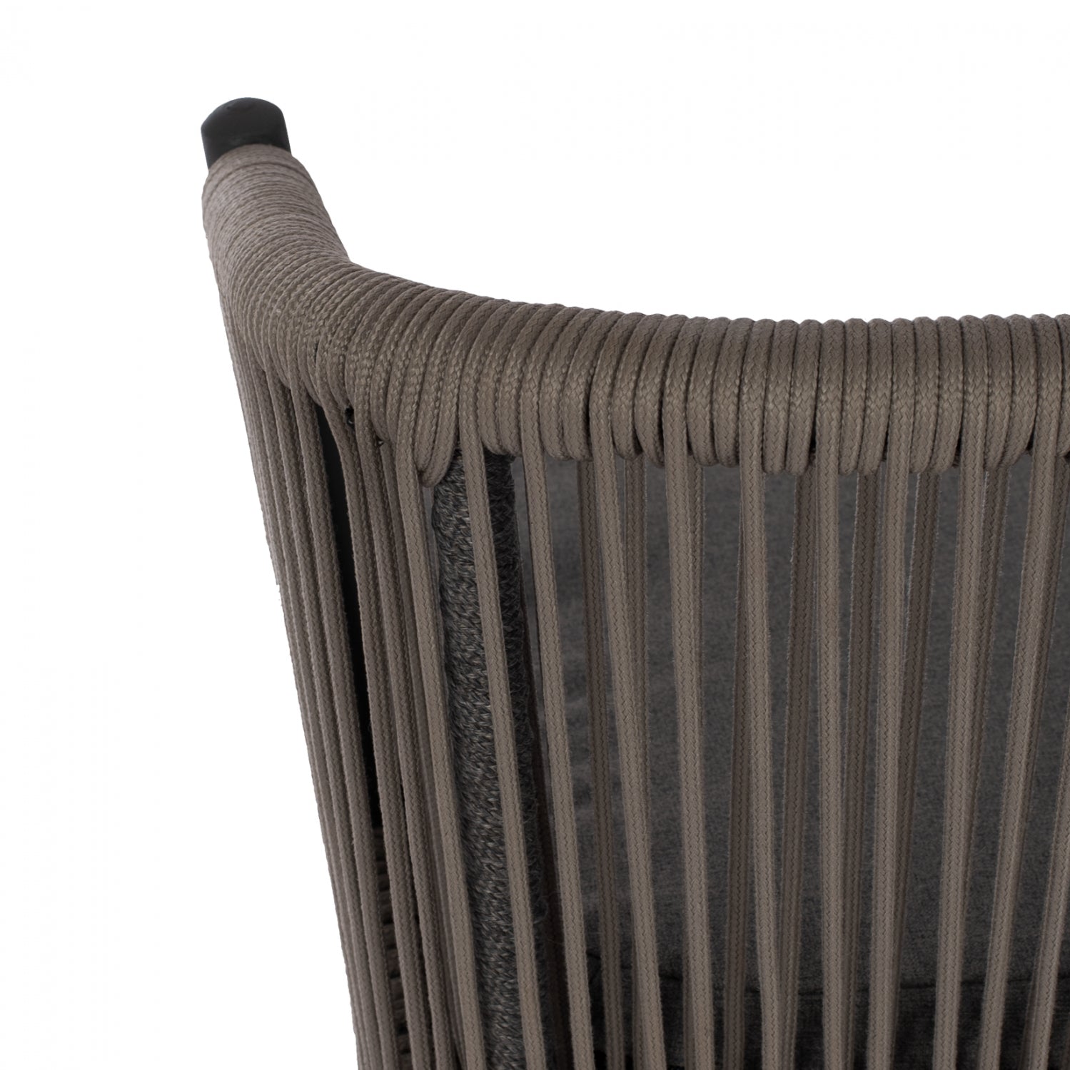 Бар стол BROGAN плетено въже в сив цвят