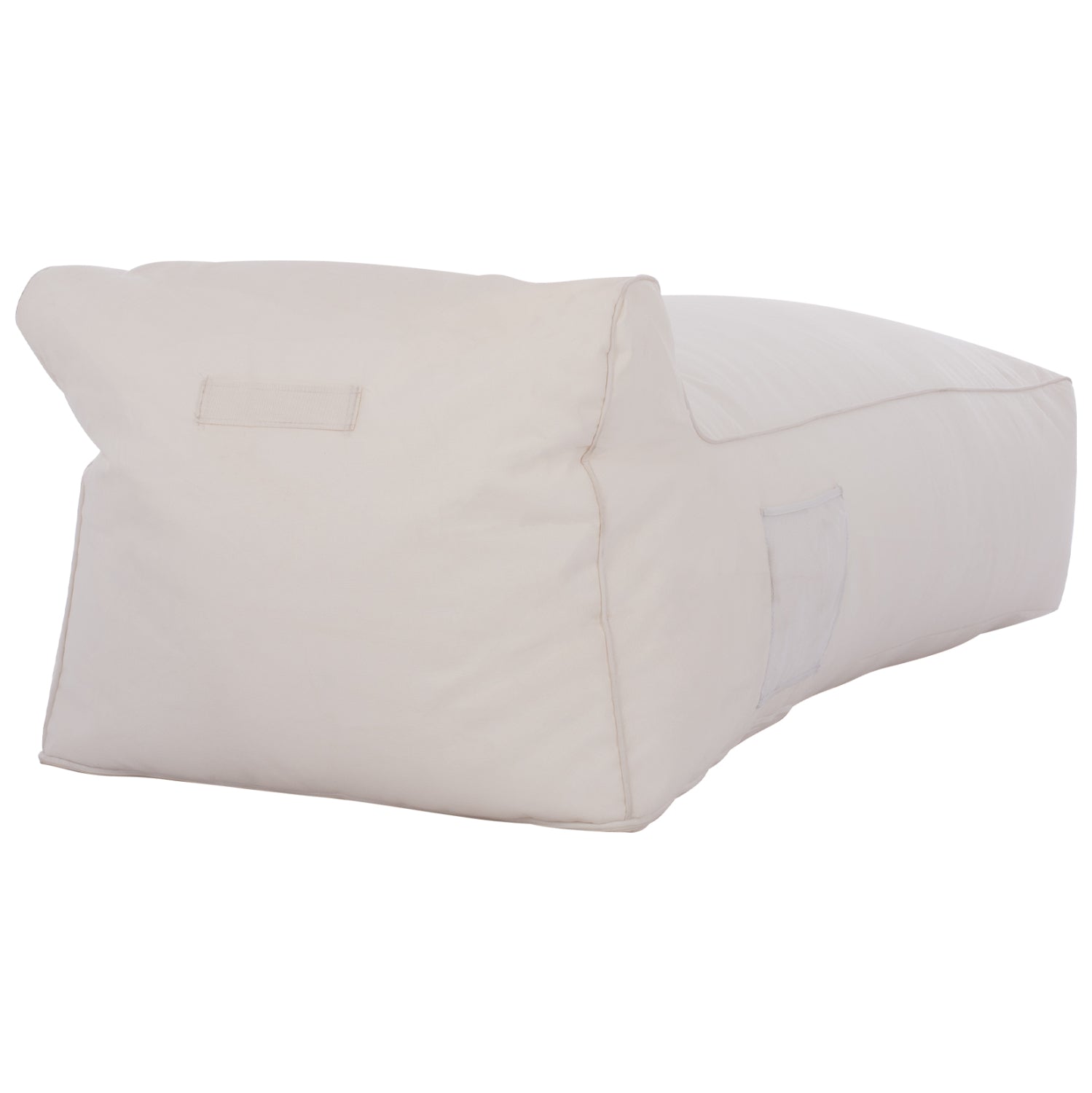 Пуф 100% водоустойчив бял цвят 190x80x40-60