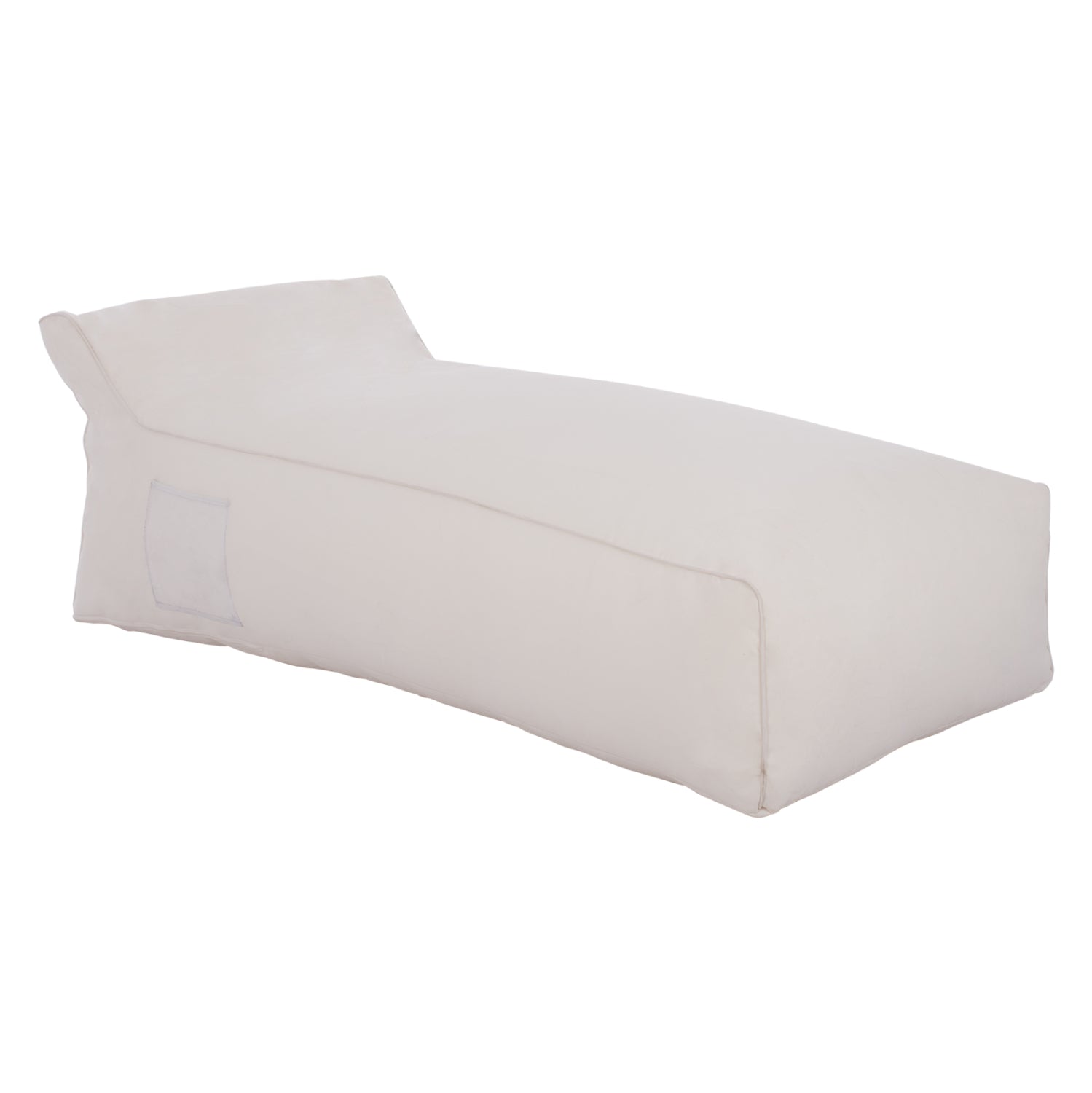 Пуф 100% водоустойчив бял цвят 190x80x40-60