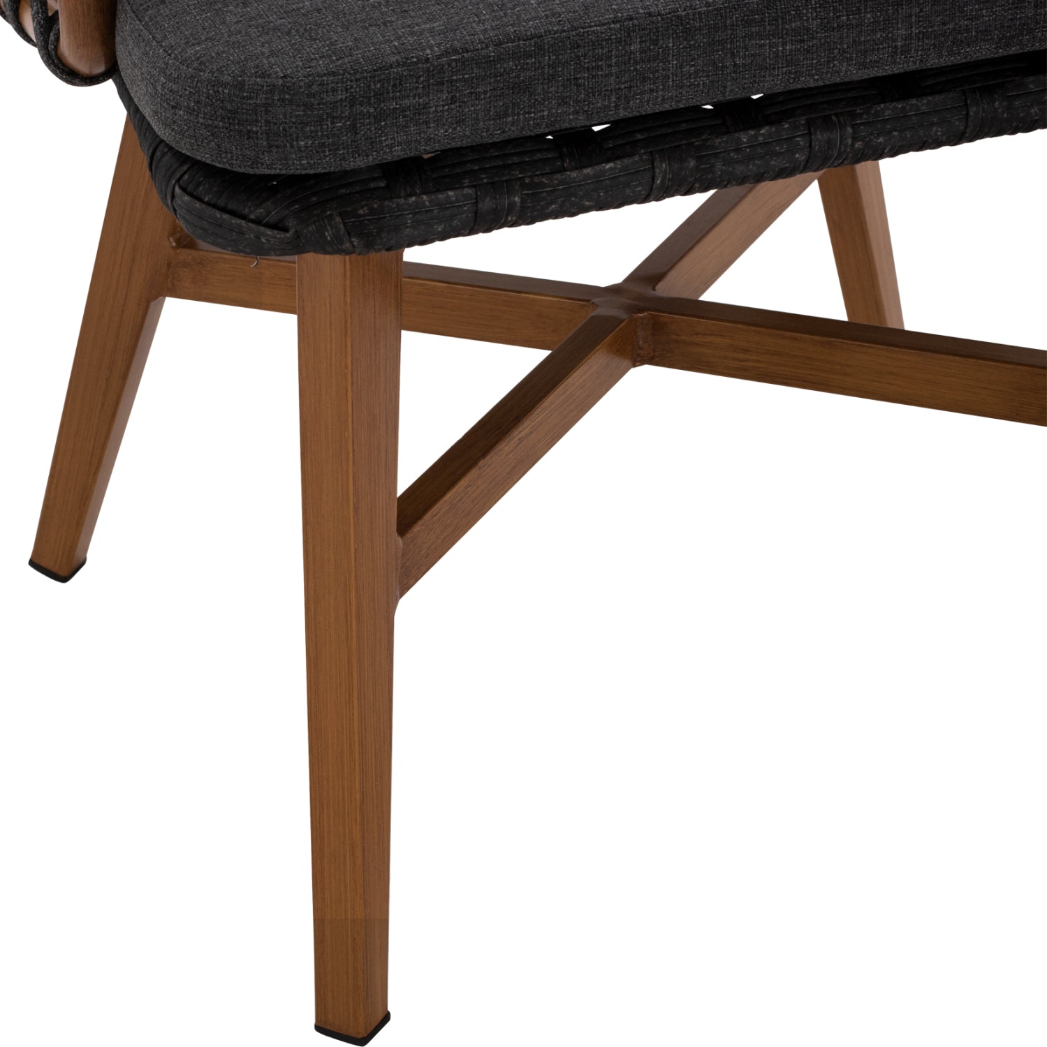 Кресло Рико цвят кафяв-тъмно сив 58x59x78