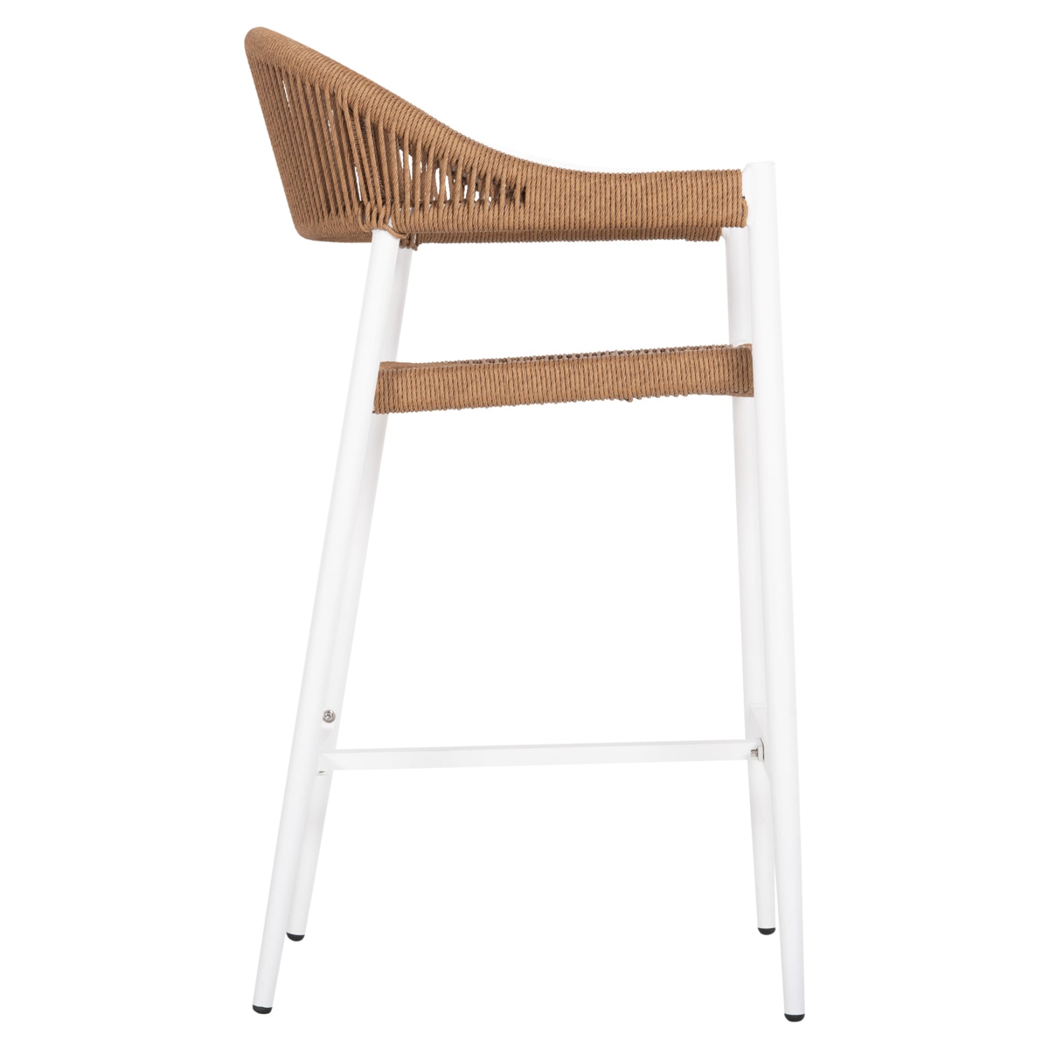 Бар стол GREGG цвят бял-бежов 55x57x106см.