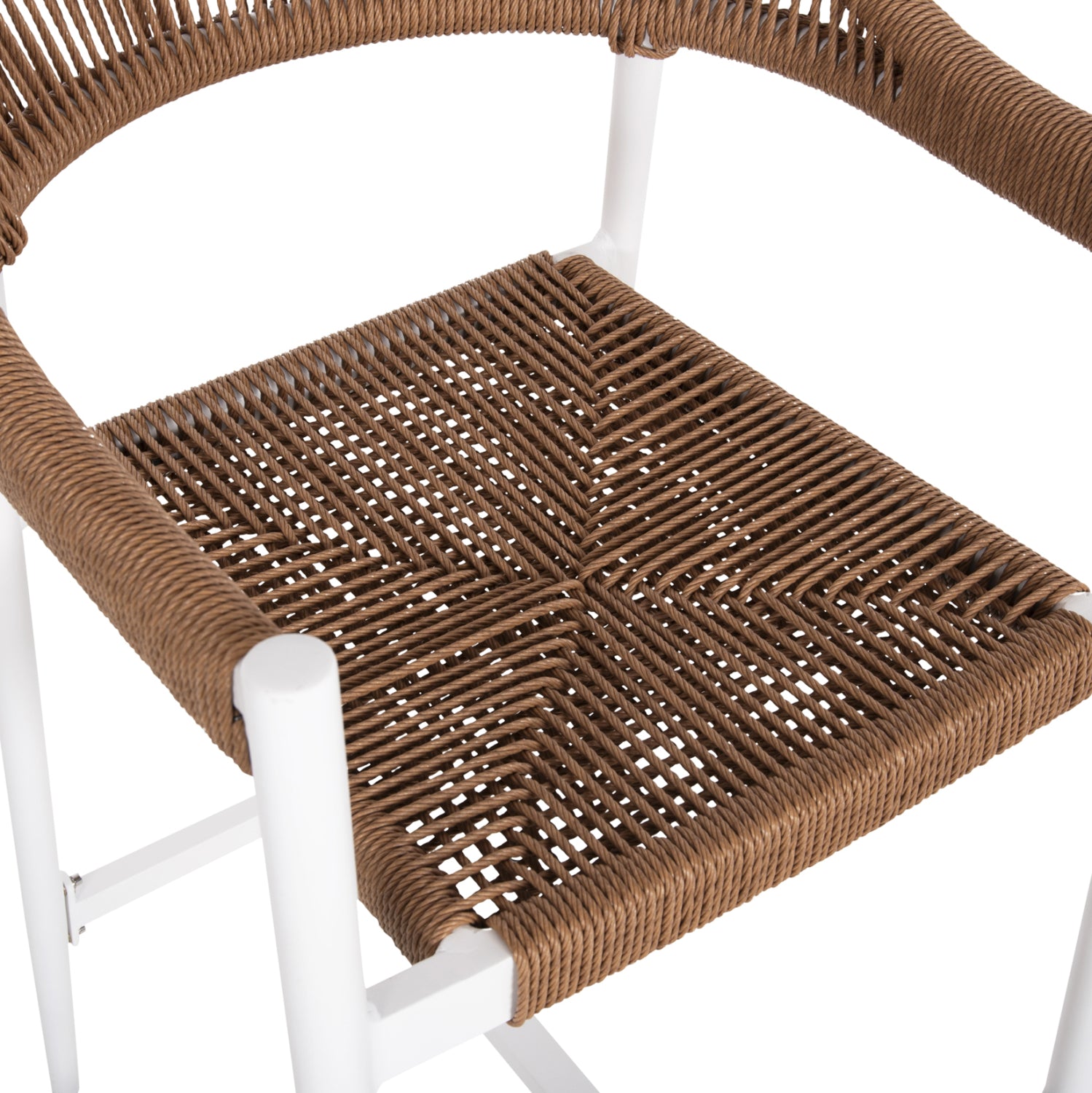 Бар стол GREGG цвят бял-бежов 55x57x106см.