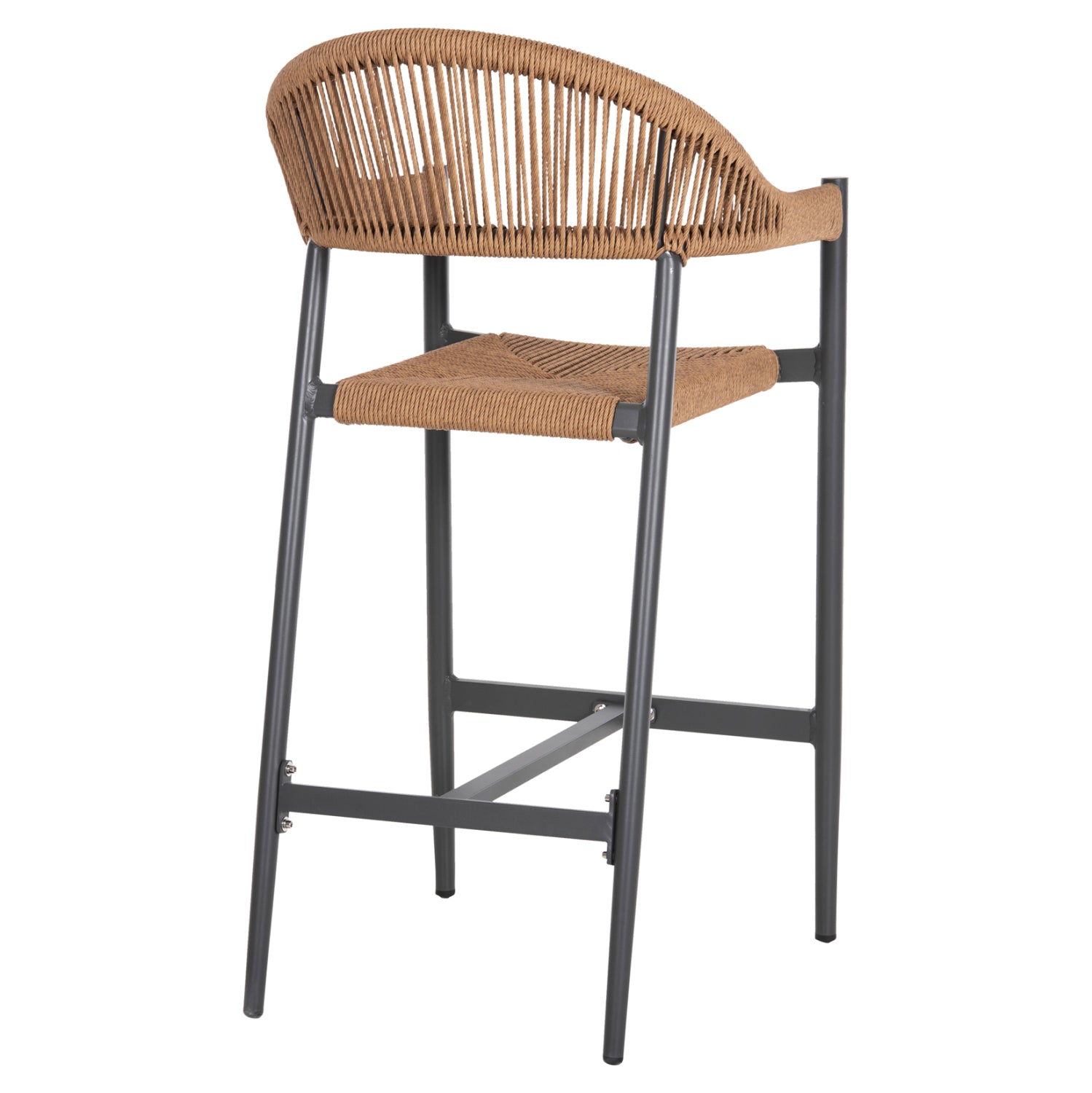 Бар стол GREGG цвят антрацит-бежов