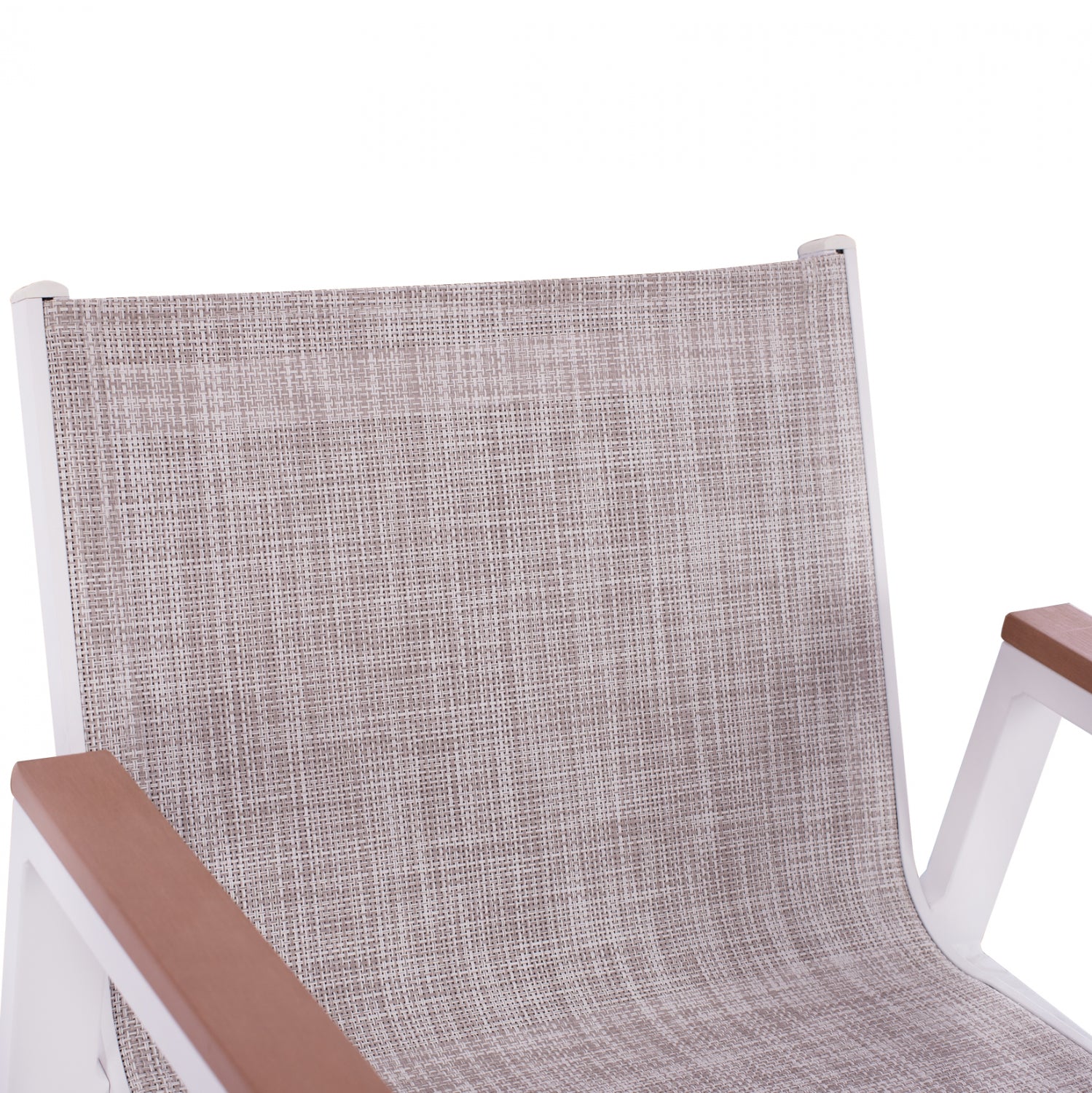 Алуминиев бар стол 5790 с полиууд бял цвят 52 x 58 x 108