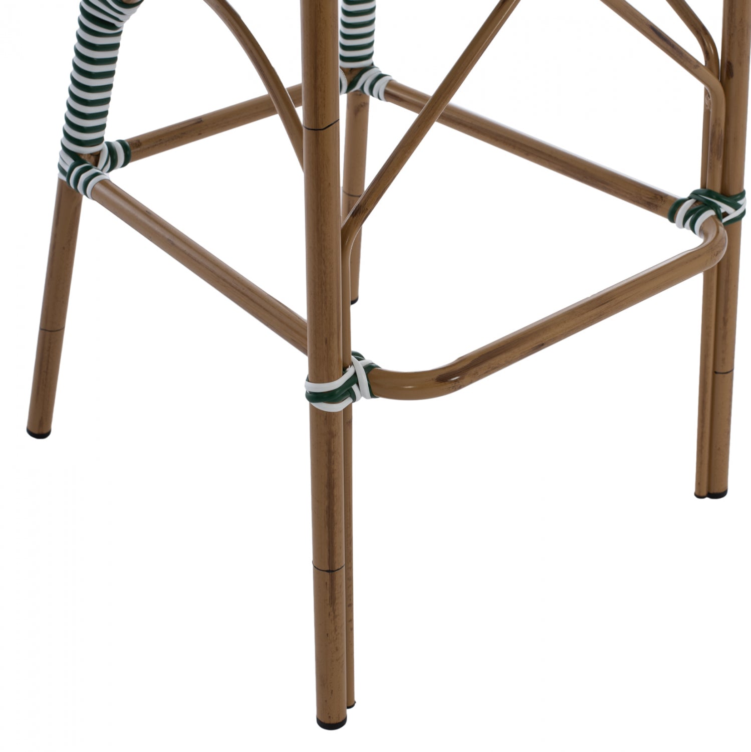 Бар стол Бамбо зелен цвят 56x60x126