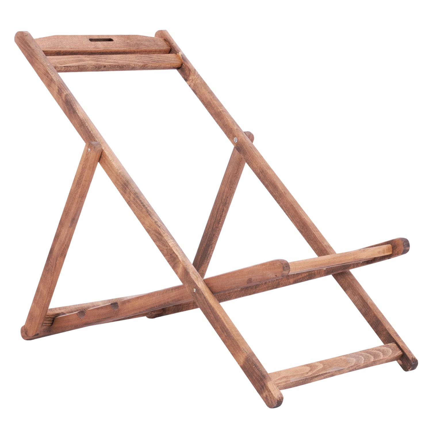 Рамка за стол без подлаклатници Лемнос  масивен бук с цвят  орех