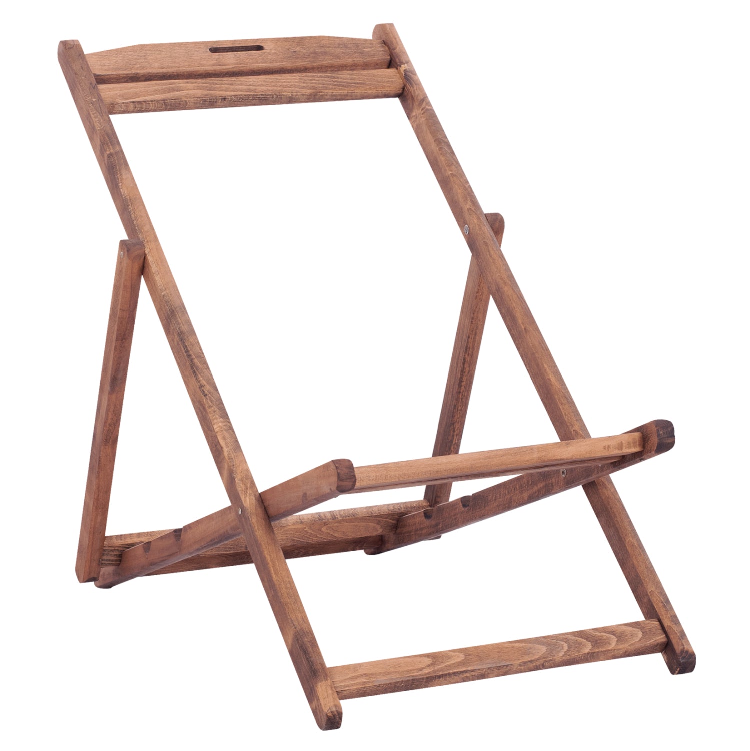 Рамка за стол без подлаклатници Лемнос  масивен бук с цвят  орех