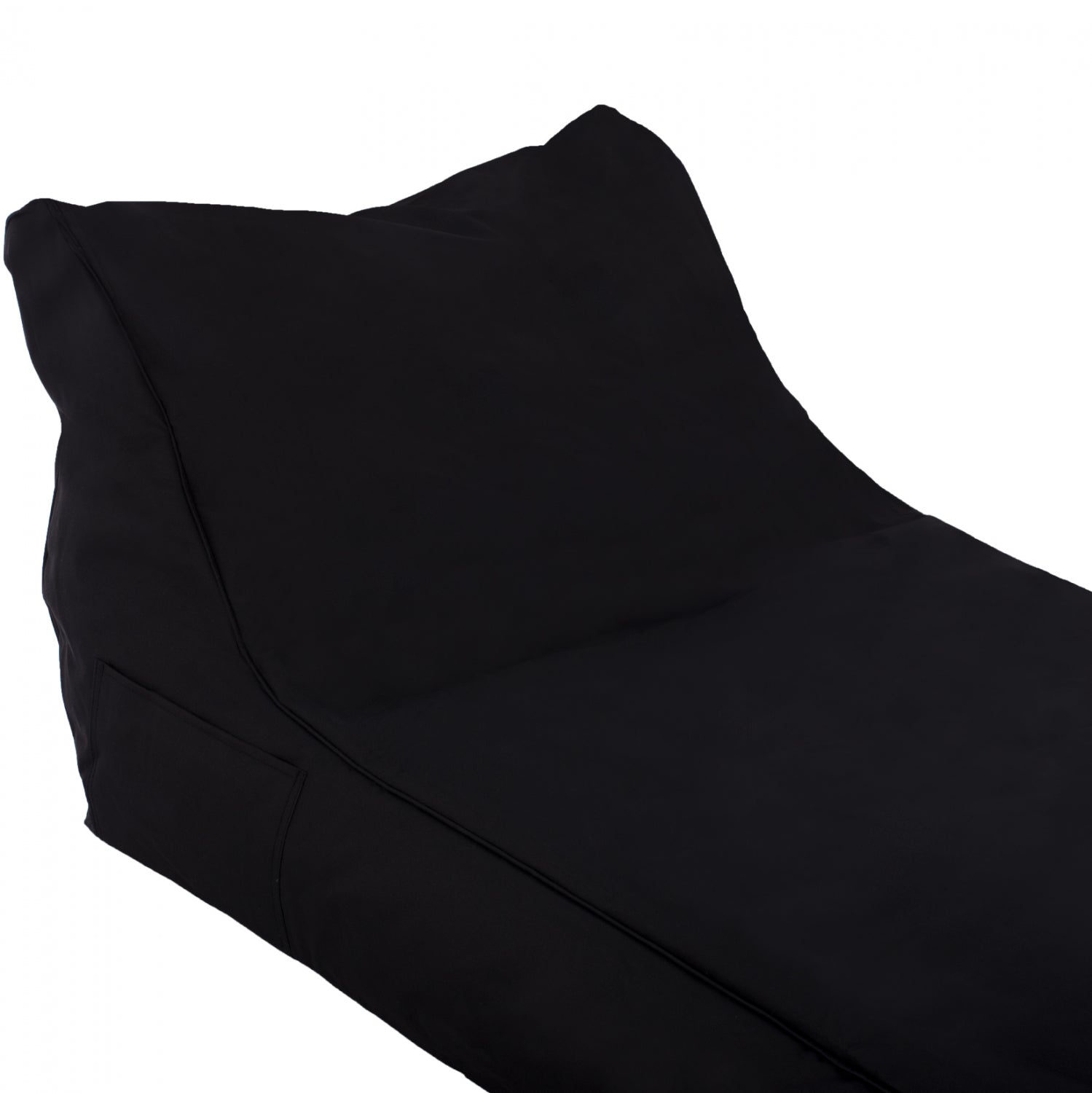 Пуф шезлонг TANEA - черен цвят 100% водоустойчив 190x80x60см