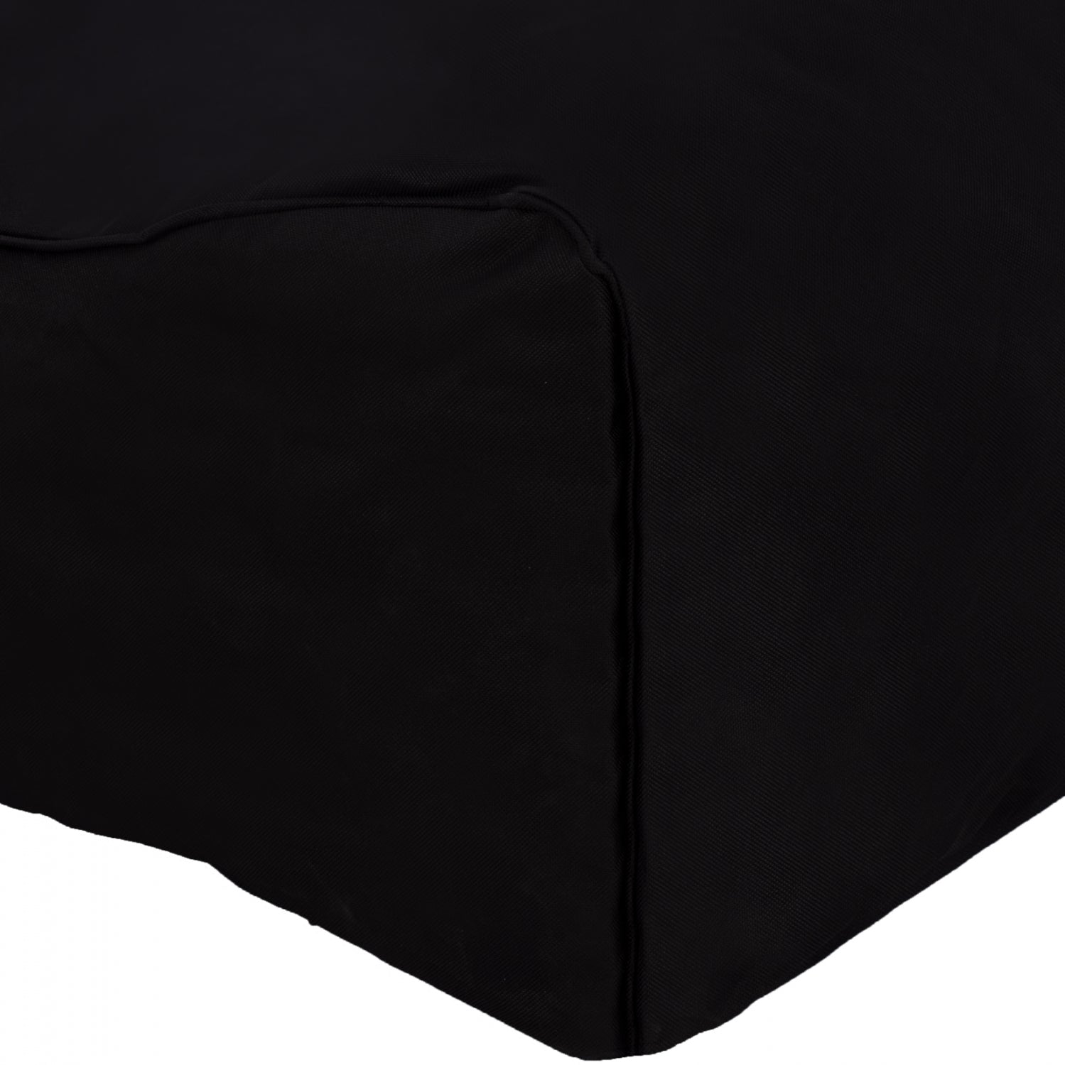 Пуф шезлонг TANEA - черен цвят 100% водоустойчив 190x80x60см