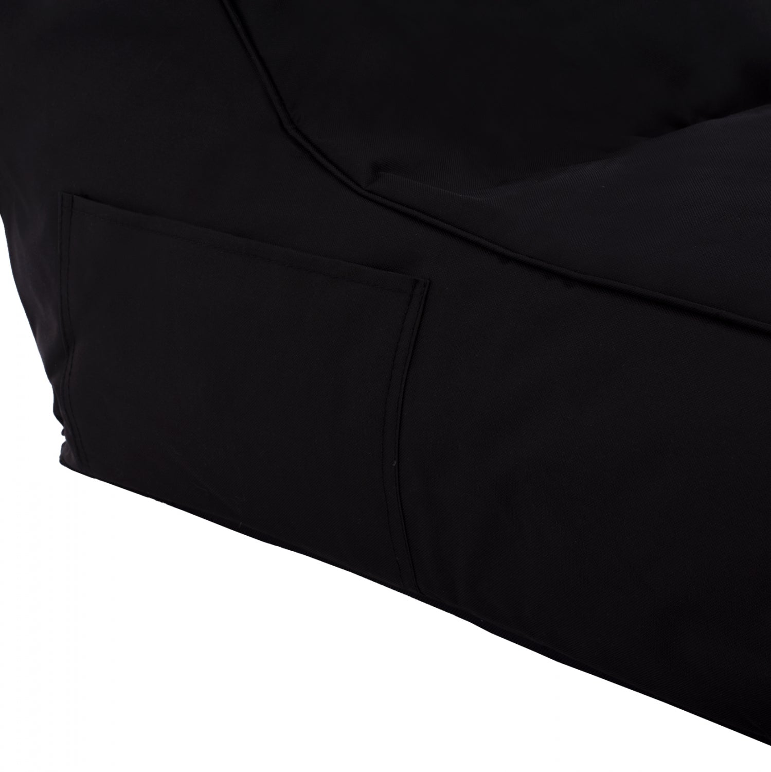 Пуф шезлонг TANEA - черен цвят 100% водоустойчив 190x80x60см