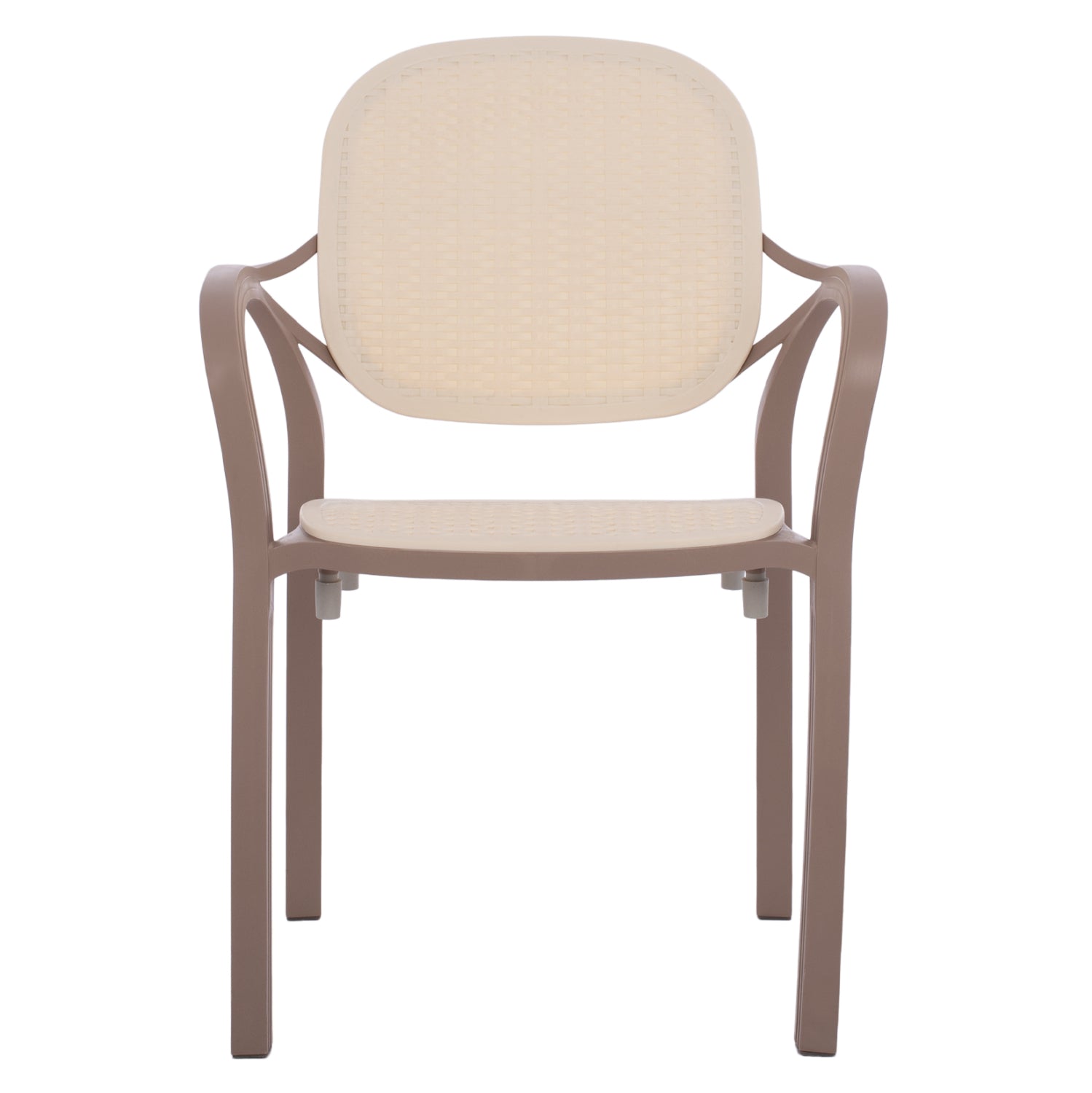 Стол Лина цвят бежов-кафяв 57x57x83