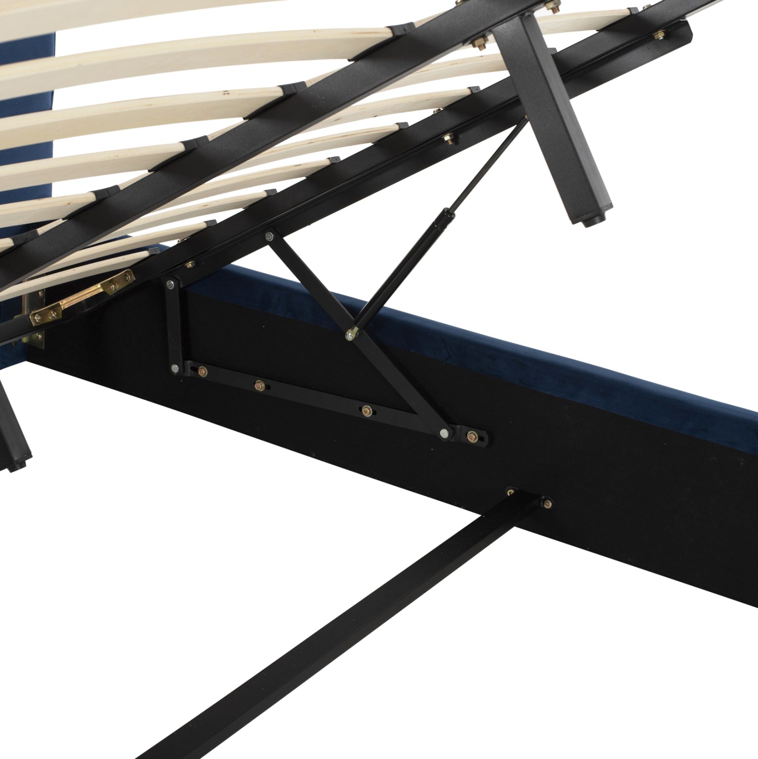 Легло Briley син цвят 160x200см