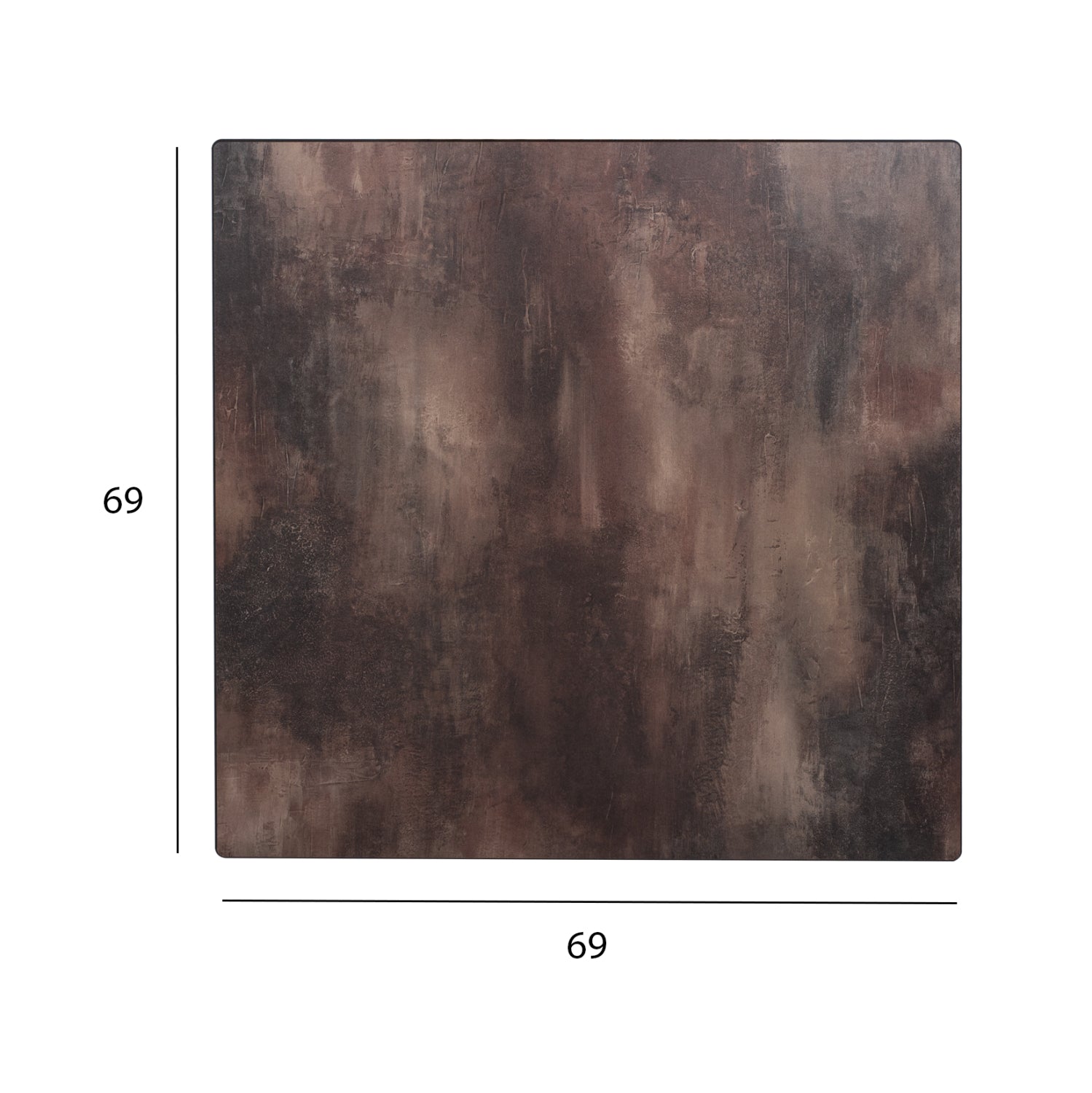 Hpl плот КГ5838.22 - 70x70 см бял цвят