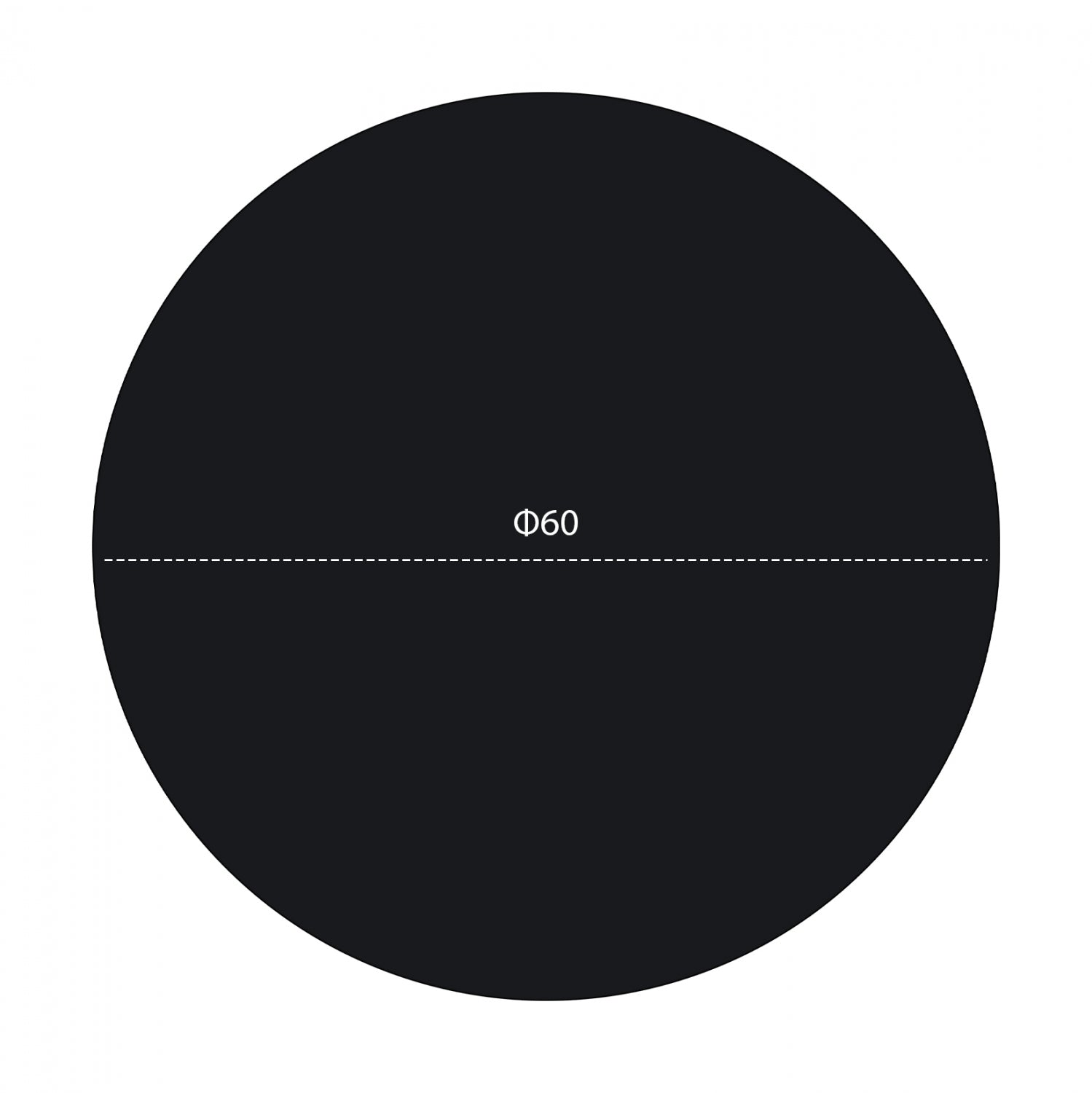 Плот за маса hpl черен φ60 см дебелина 12 мм