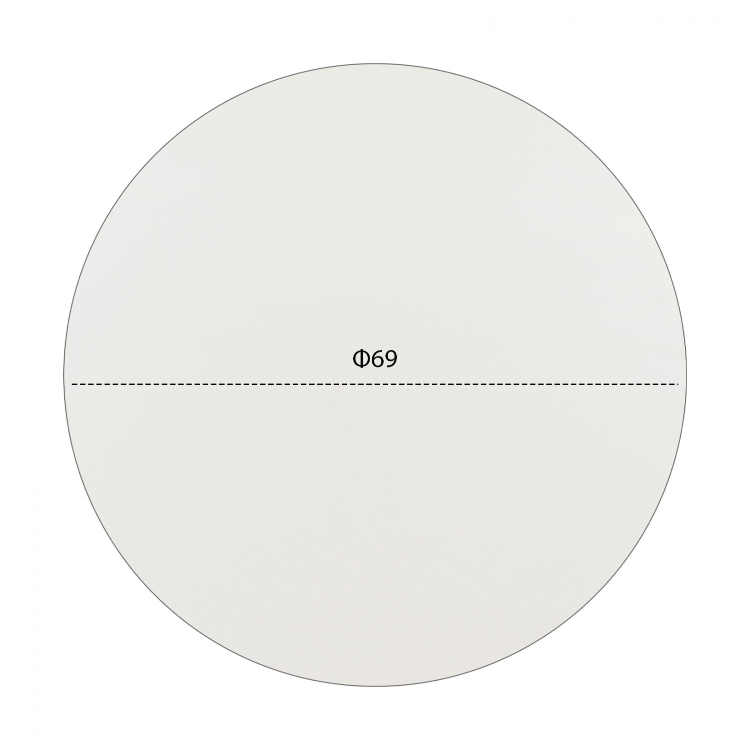 Hpl плот за маса ф69 компакт бял цвят