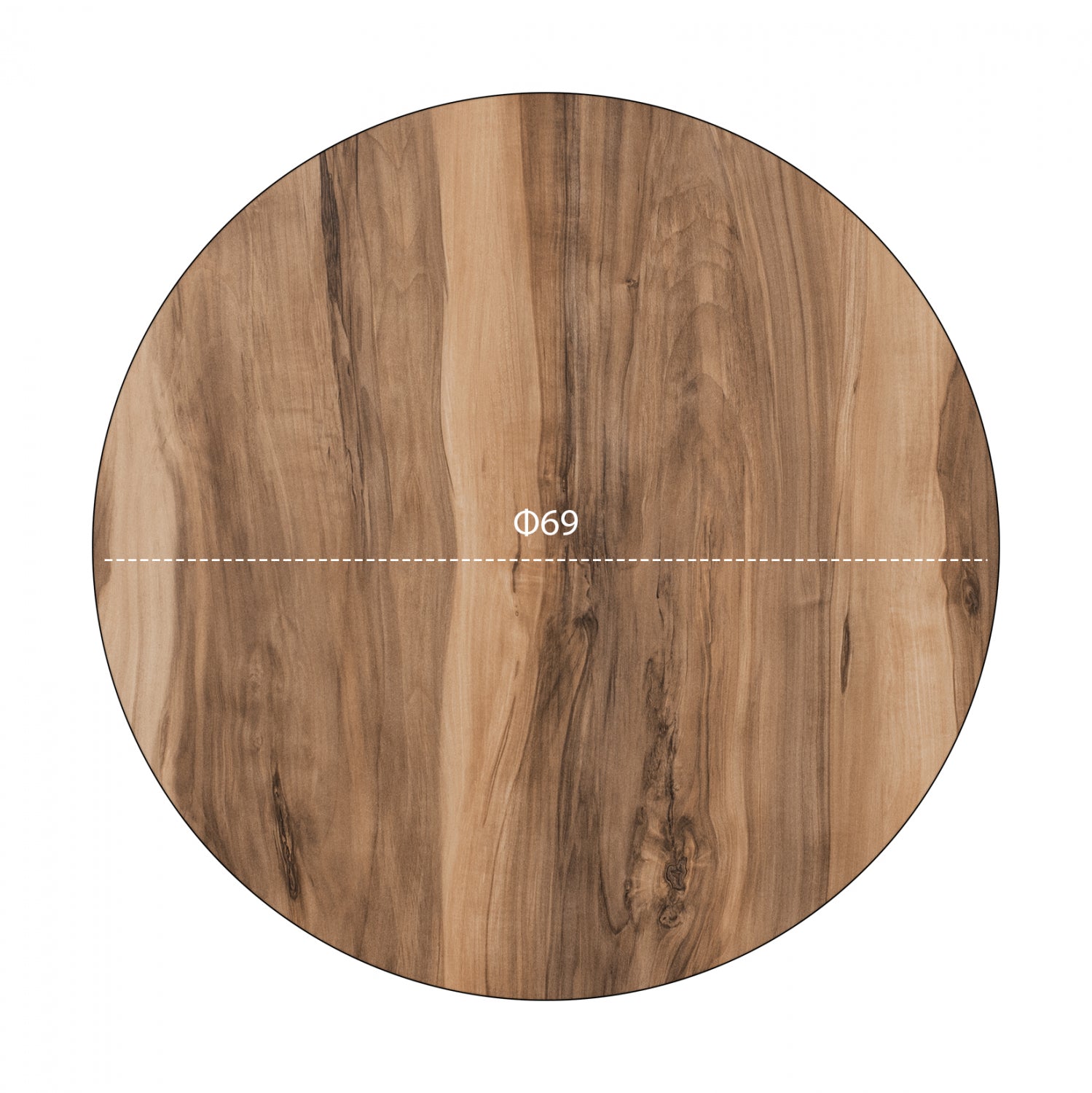 Hpl плот за маса ф69 -цвят индийско сесами