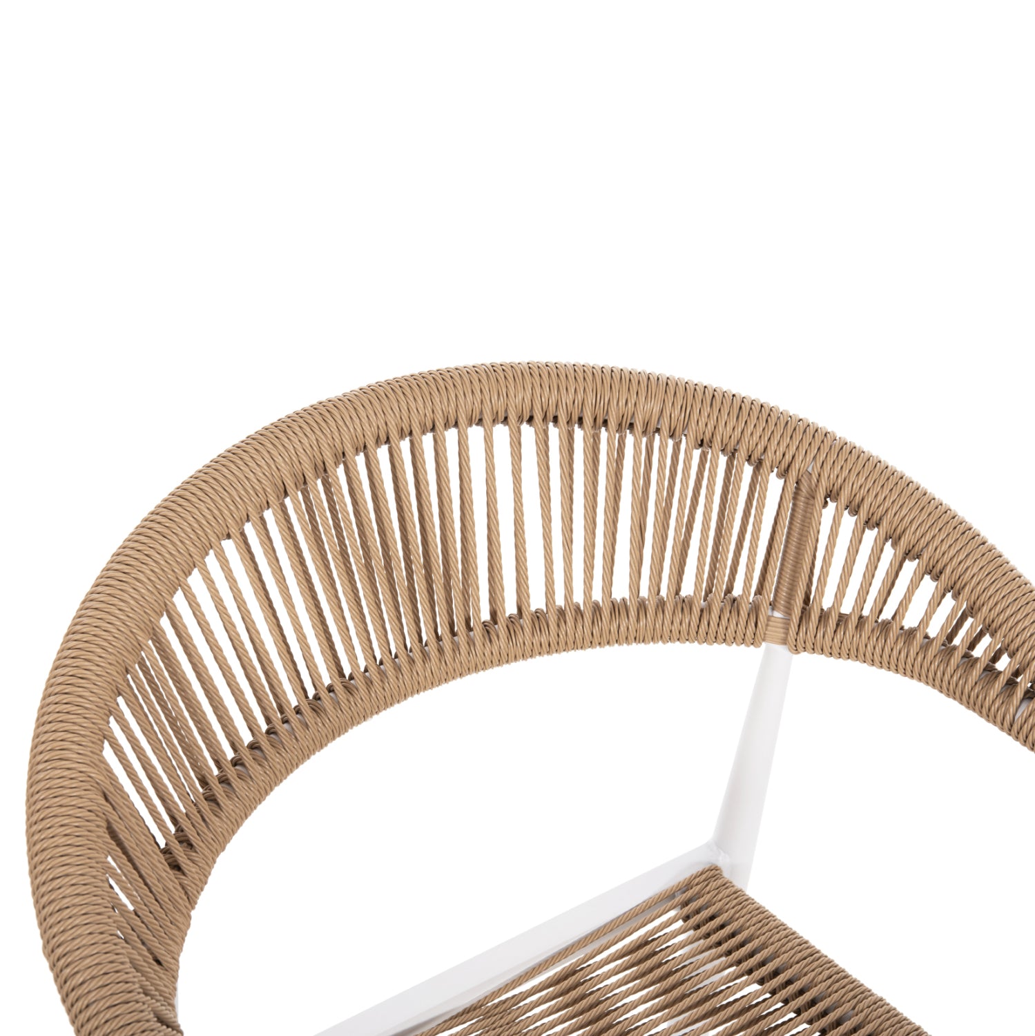 Алуминиево кресло GRET бял/бежов 56x55.5x78см.