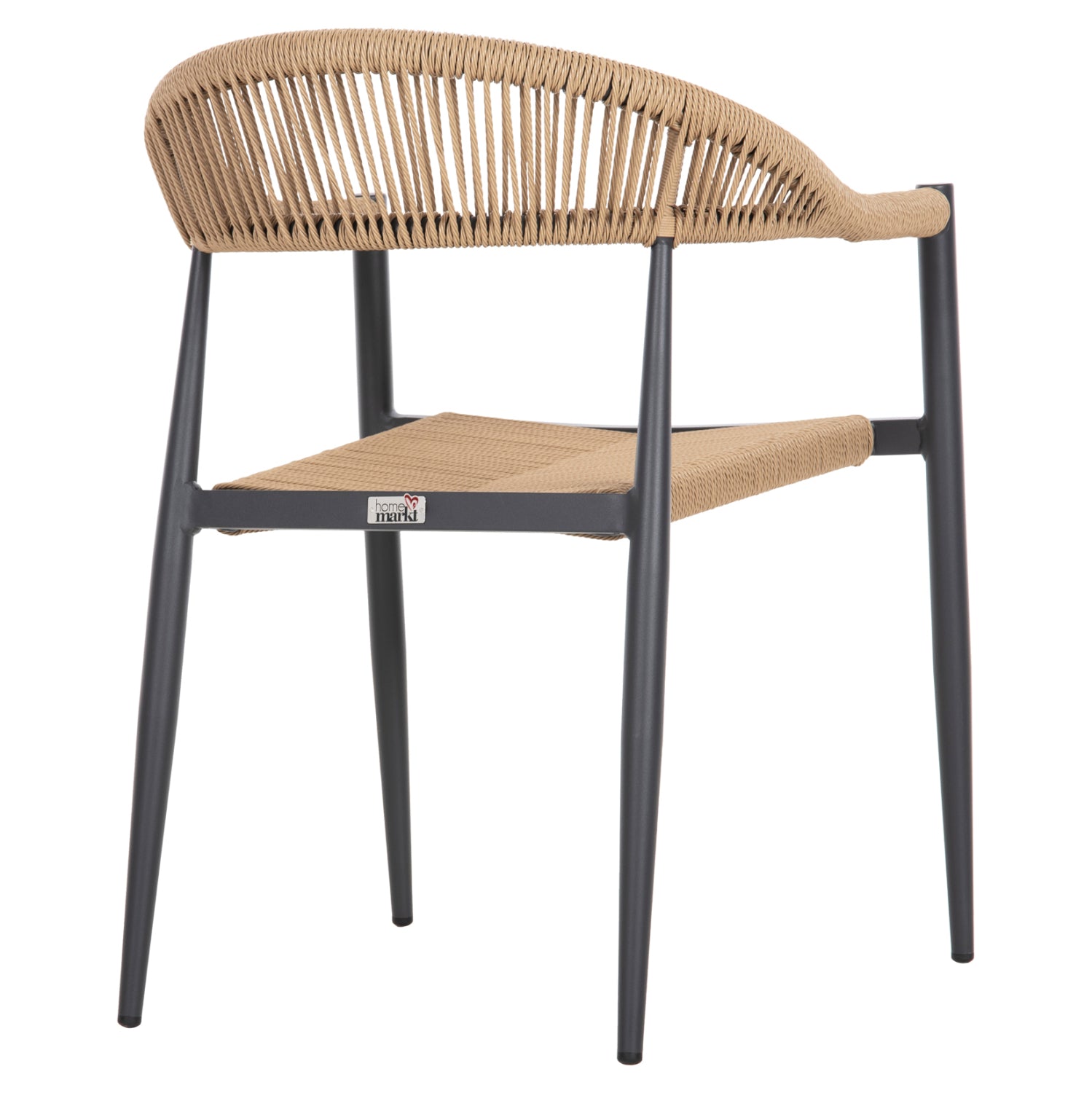 Кресло GRET -цвят бежов-антрацит 56x55,5x78